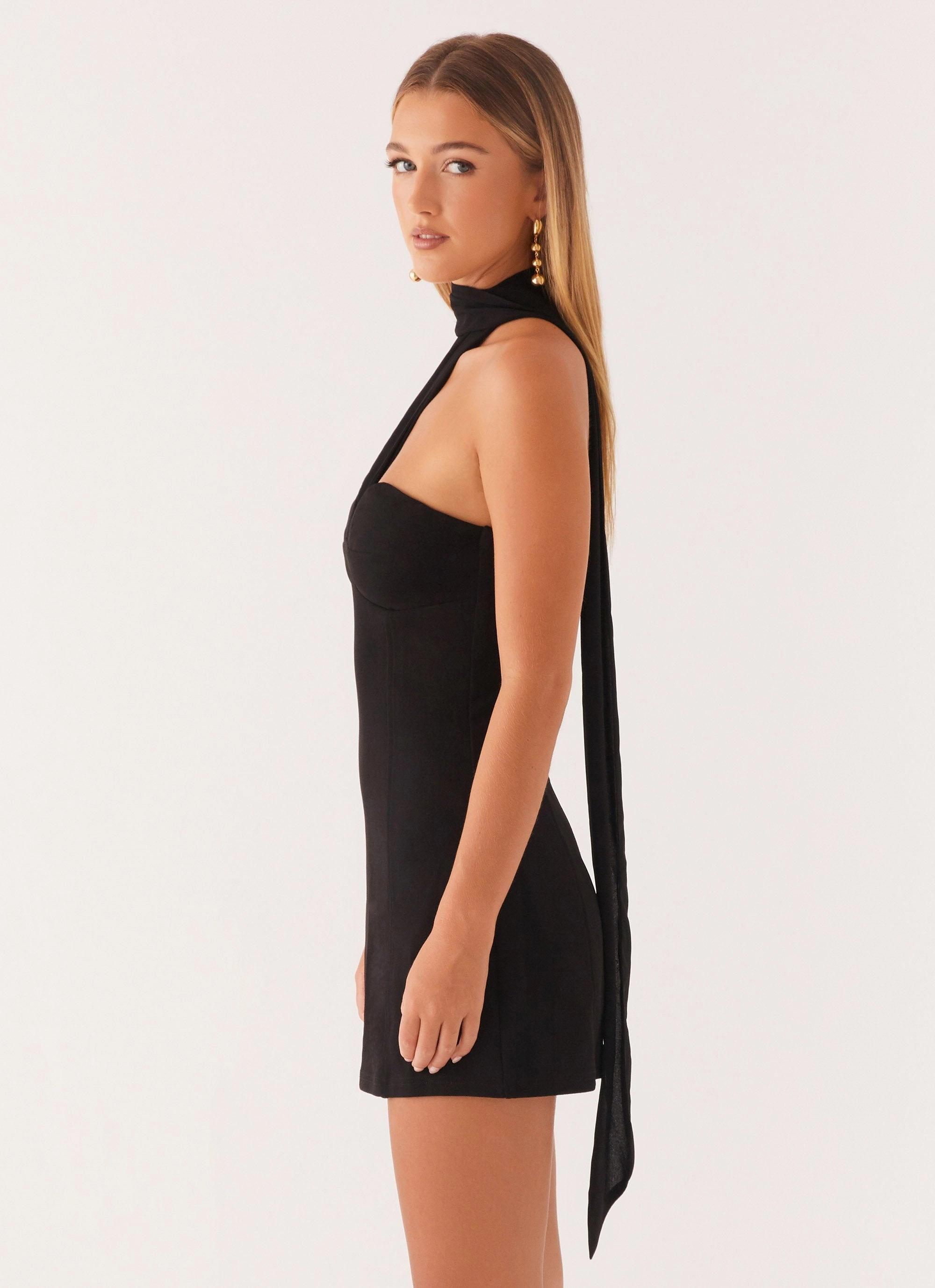 Bright bold dress Sirena Mini Dress - Black
