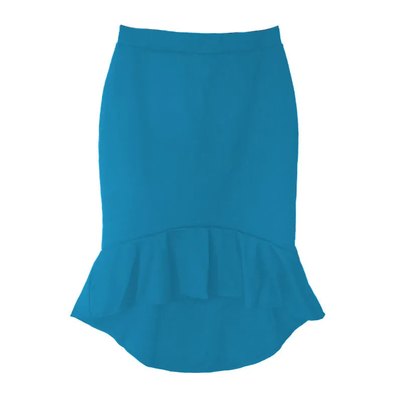 Skirt All-Matching Office Fishtail High Waist A-Line Hip Flattering Dress Skirt