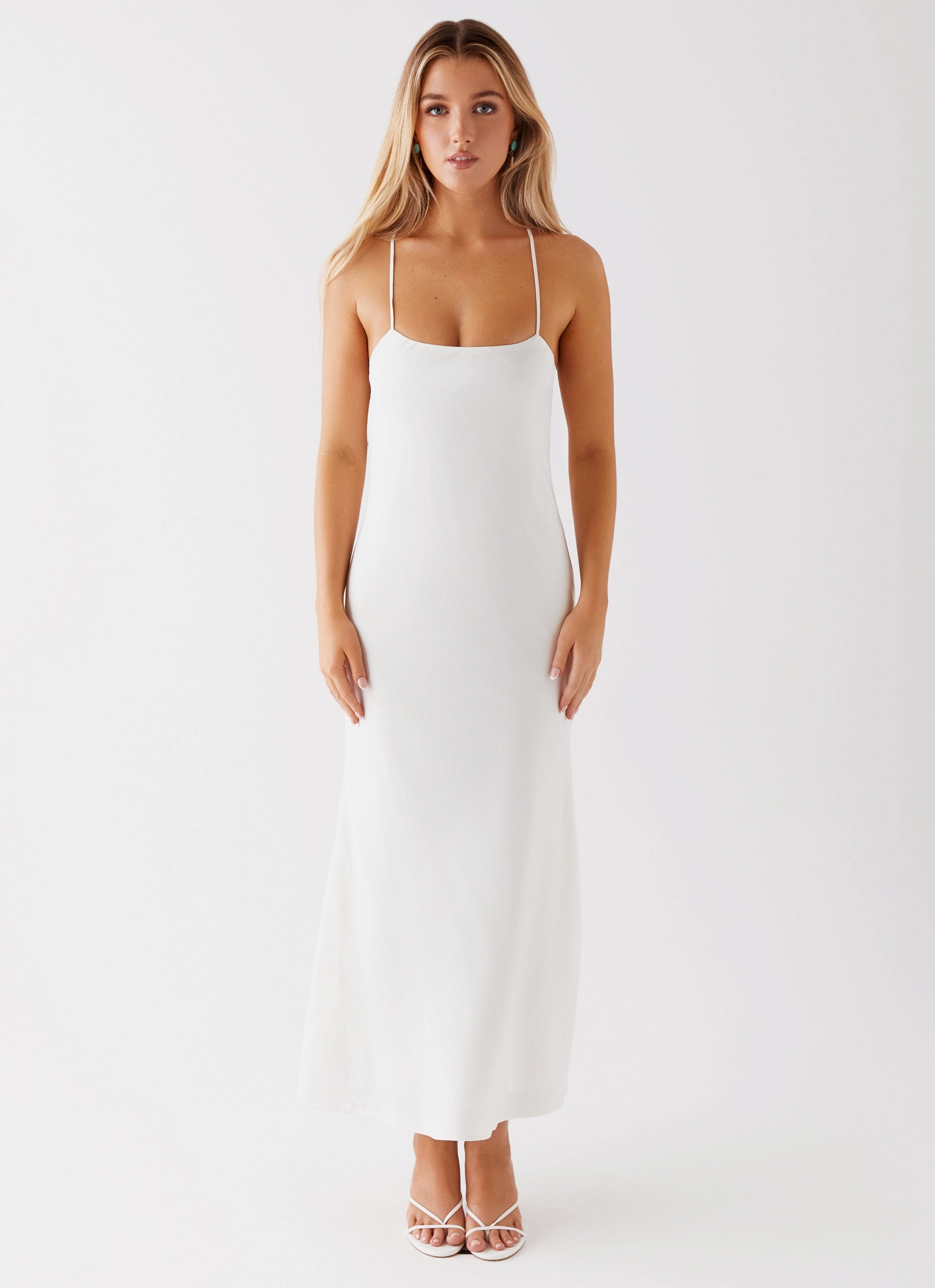Flow Friendly Runway Royalty Maxi Dress - White
