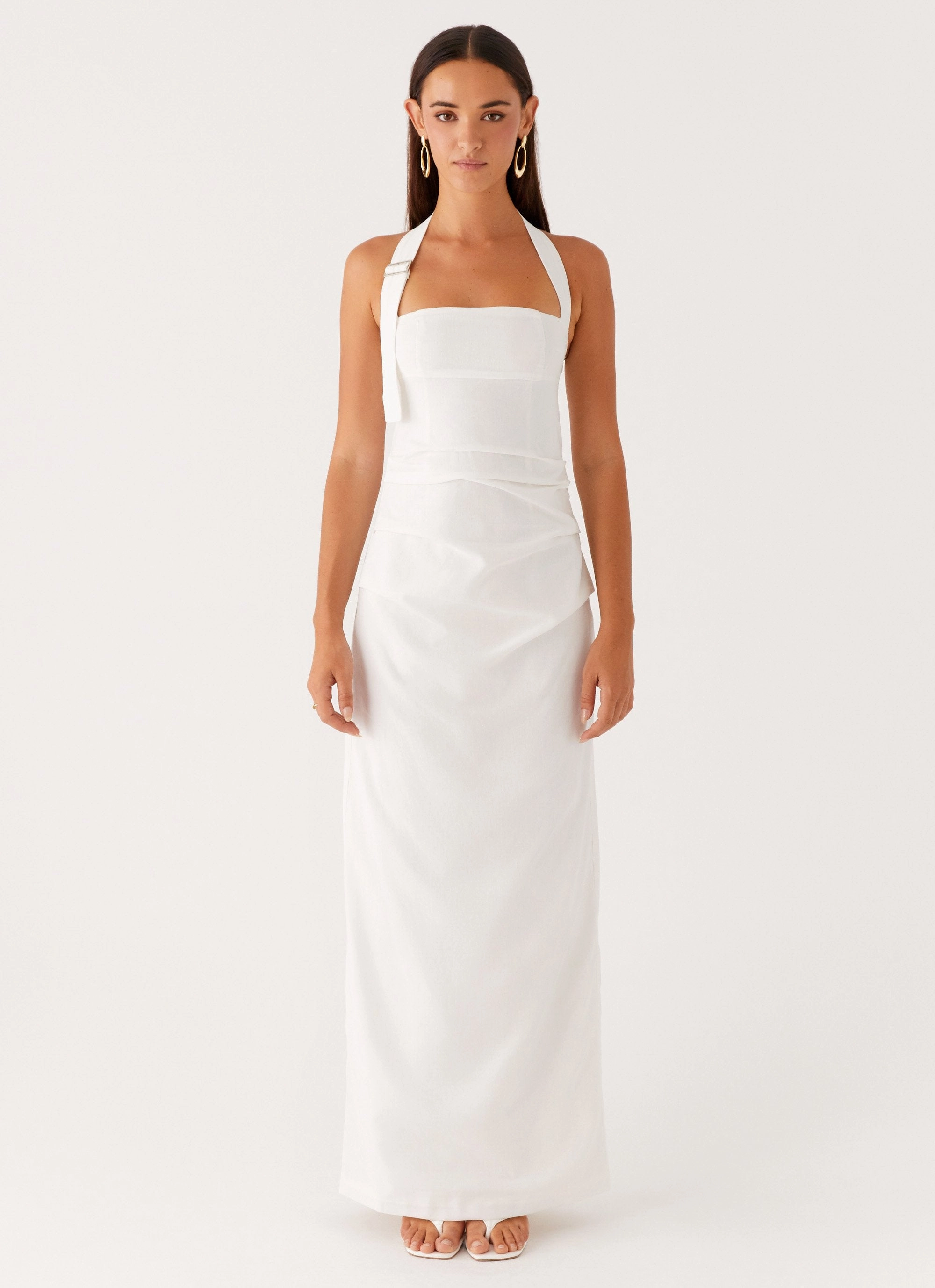 Rumour Has it Maxi Dress - White Easy Look Spring Ready