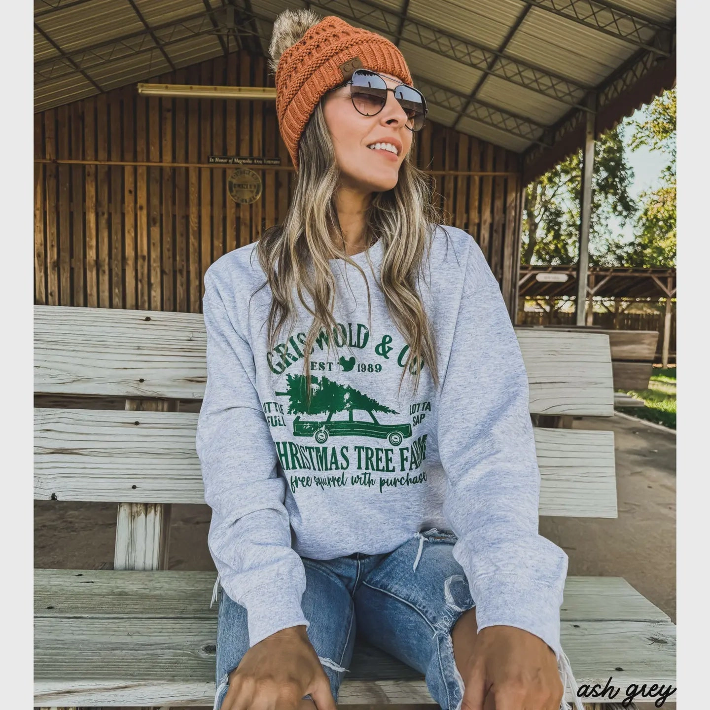 Griswold Christmas Tree Sweatshirt Printed top Winter Fashion