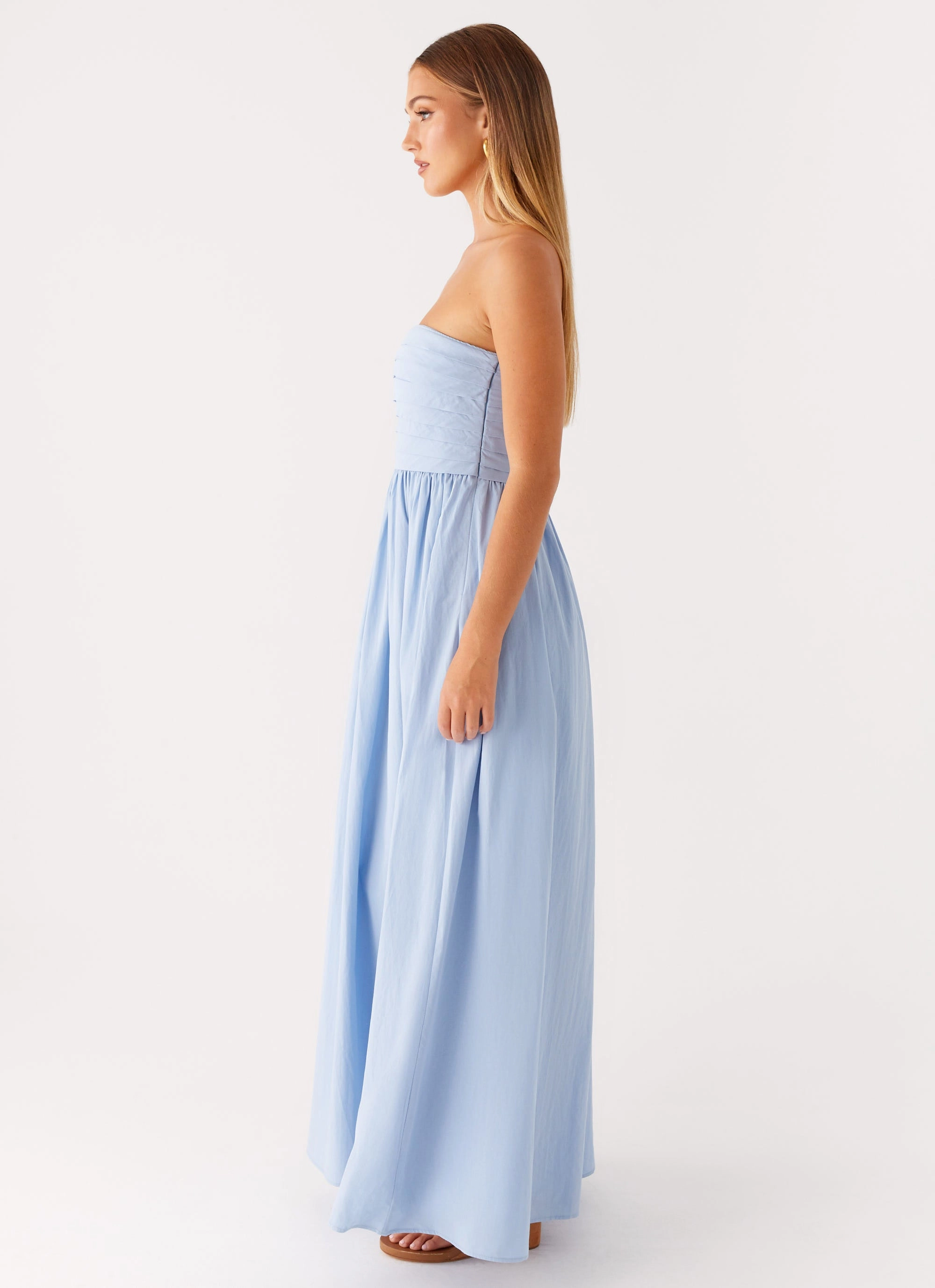 Tamia Maxi Dress - Blue Flattering Layers