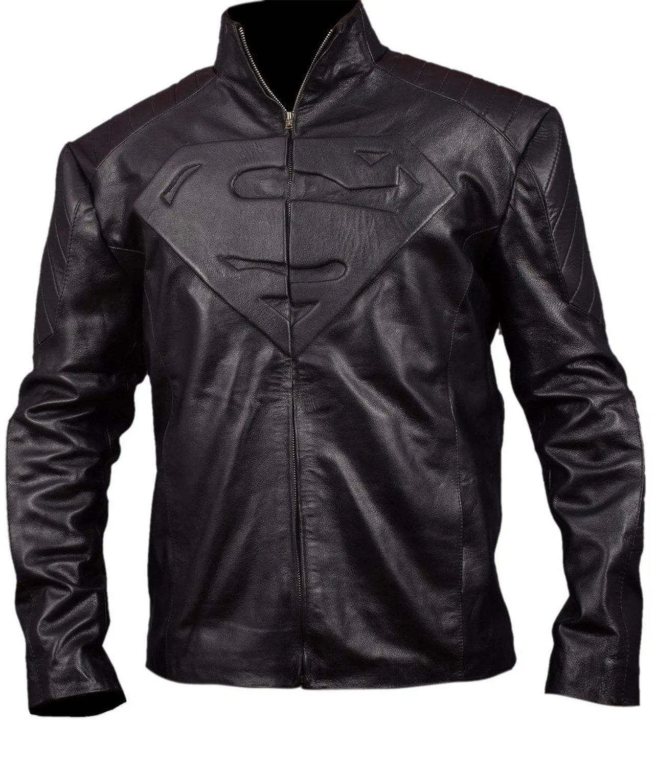 Smallville Superman Black Leather Jacket