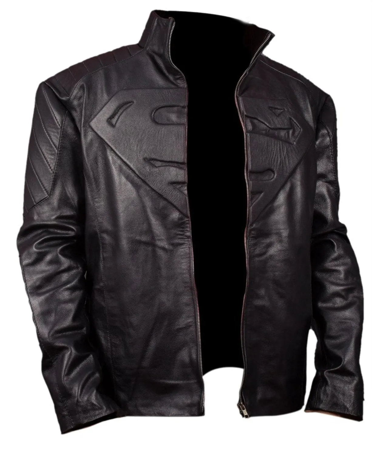 Smallville Superman Black Leather Jacket