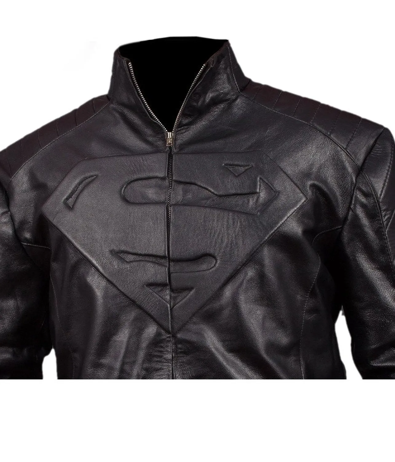 Smallville Superman Black Leather Jacket