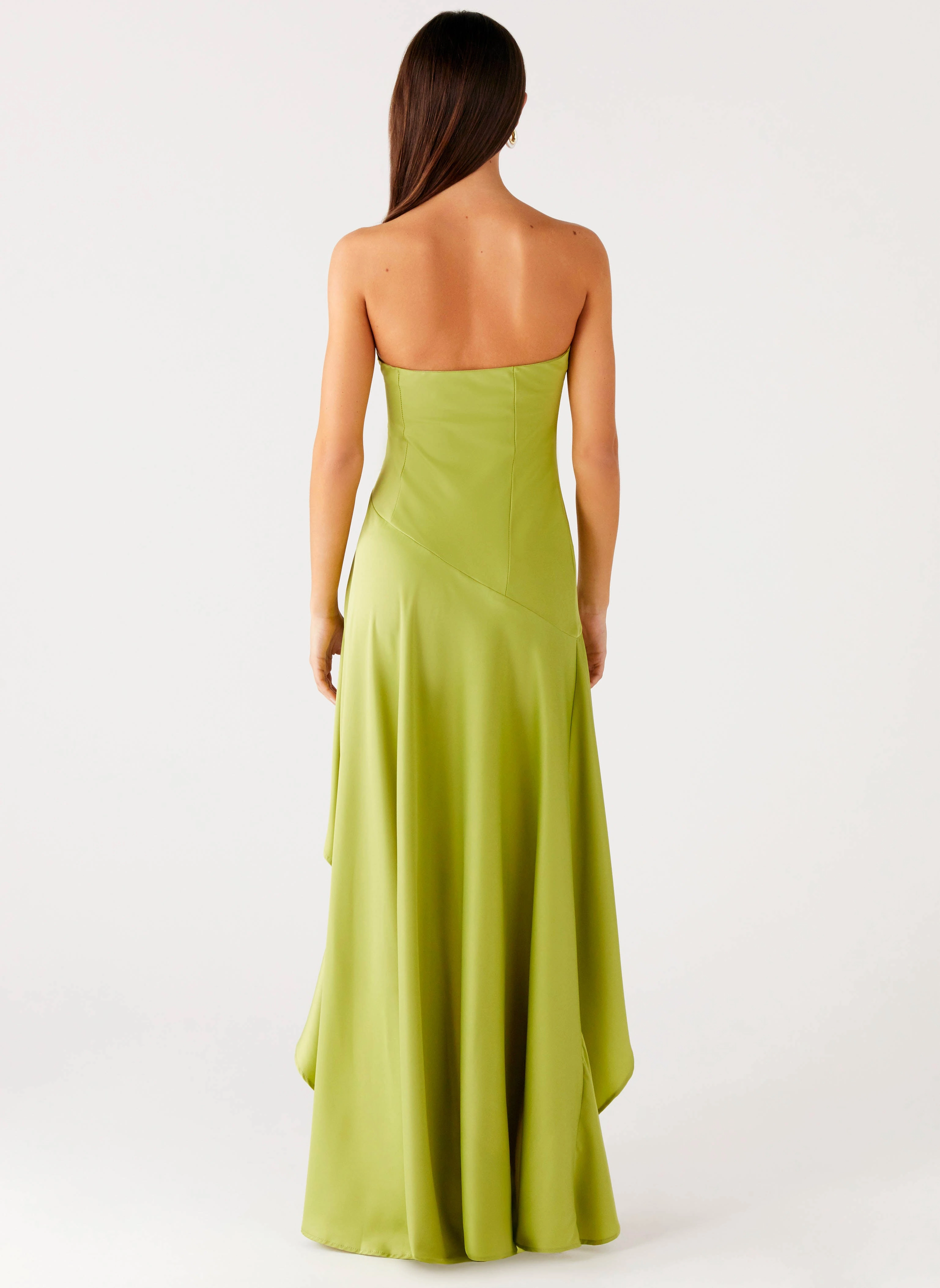 Fall Silhouette Bodie Maxi Dress - Lime