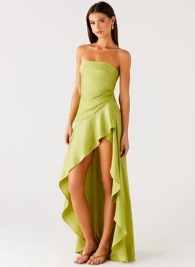 Smart and Elegant Bodie Maxi Dress - Lime Bodie Maxi Dress - Lime Comfortable fit for outings