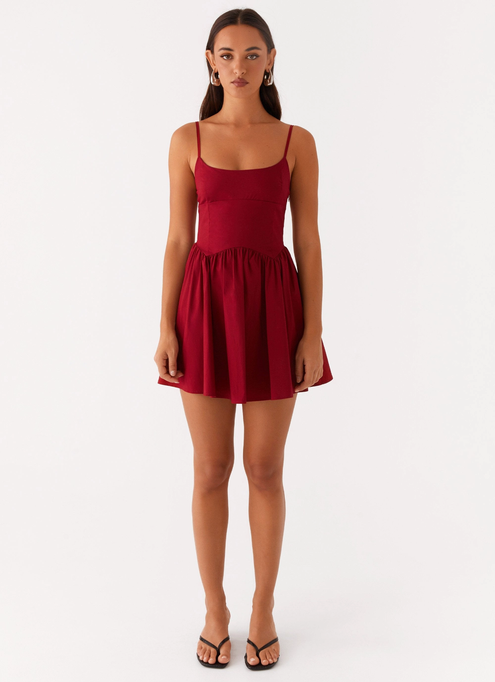 Tesoro Mio Mini Dress - Maroon Sophisticated and Relaxed Life Soft
