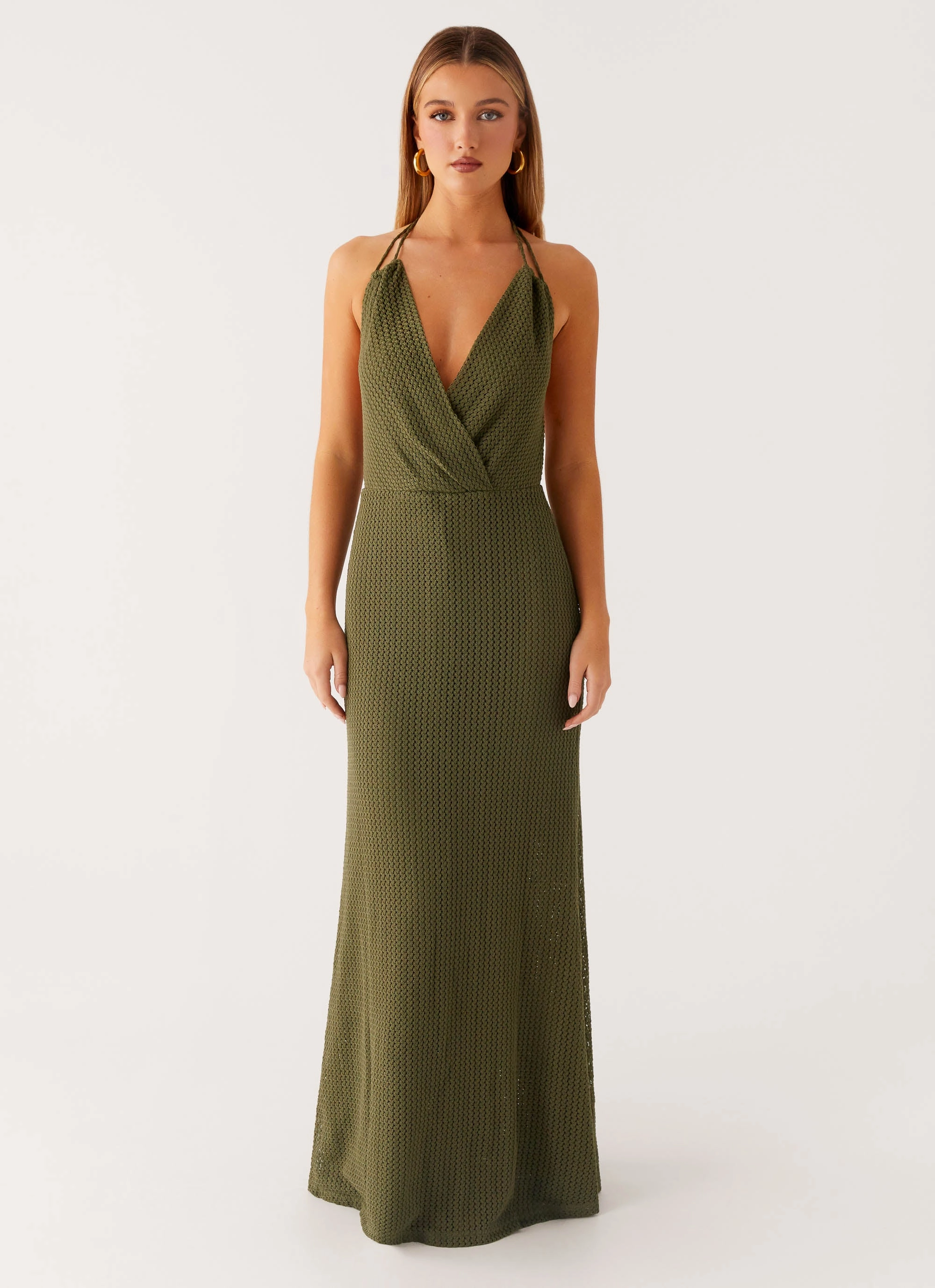 Thora Maxi Dress - Olive Chill Base