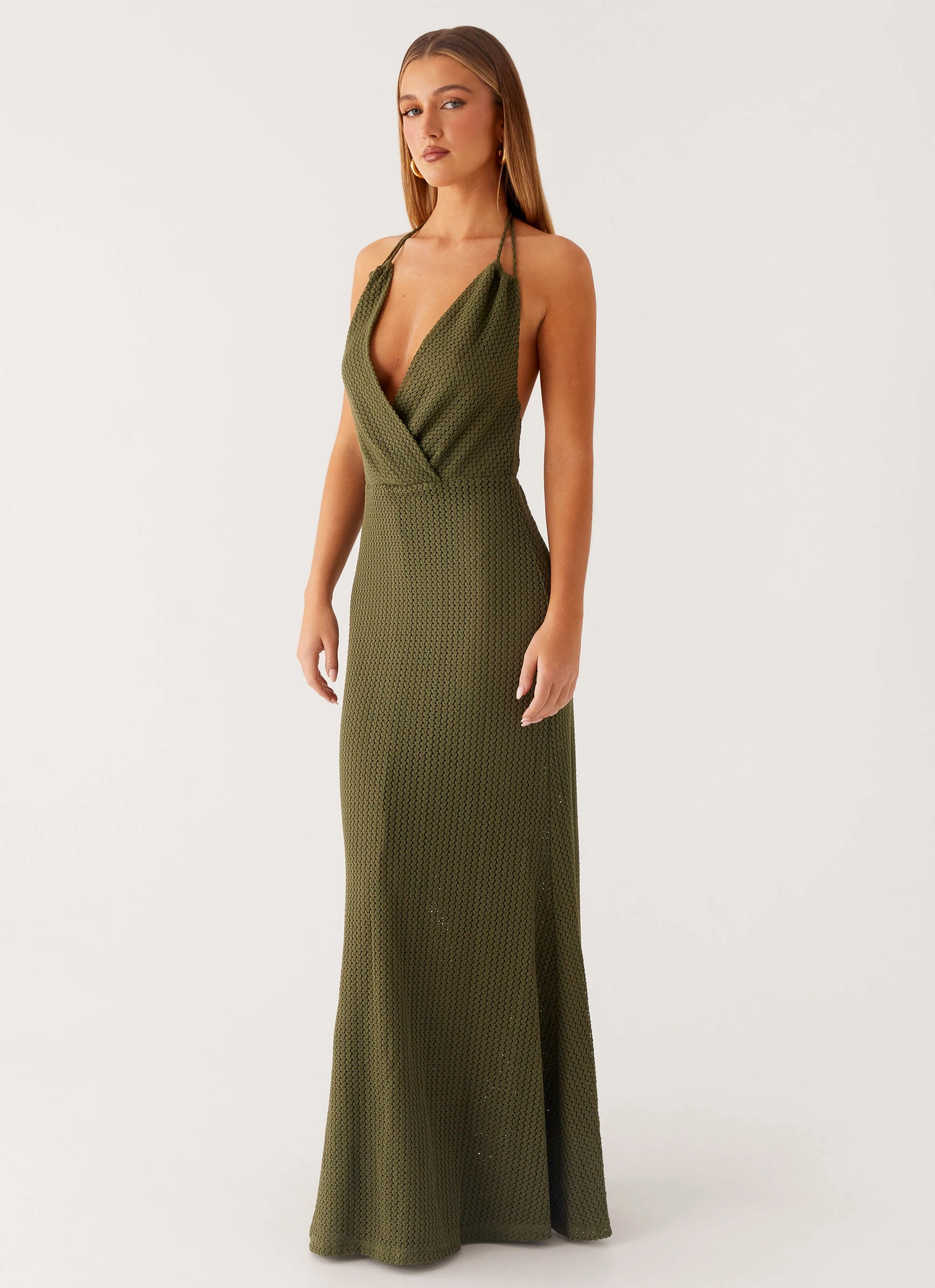 Subtle Motion Gentle Glow Thora Maxi Dress - Olive