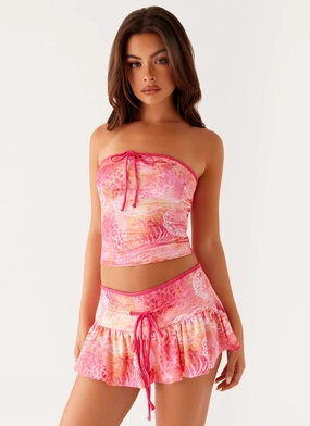 Windproof Cuffs Corbin Tube Top - Flamingo Fling