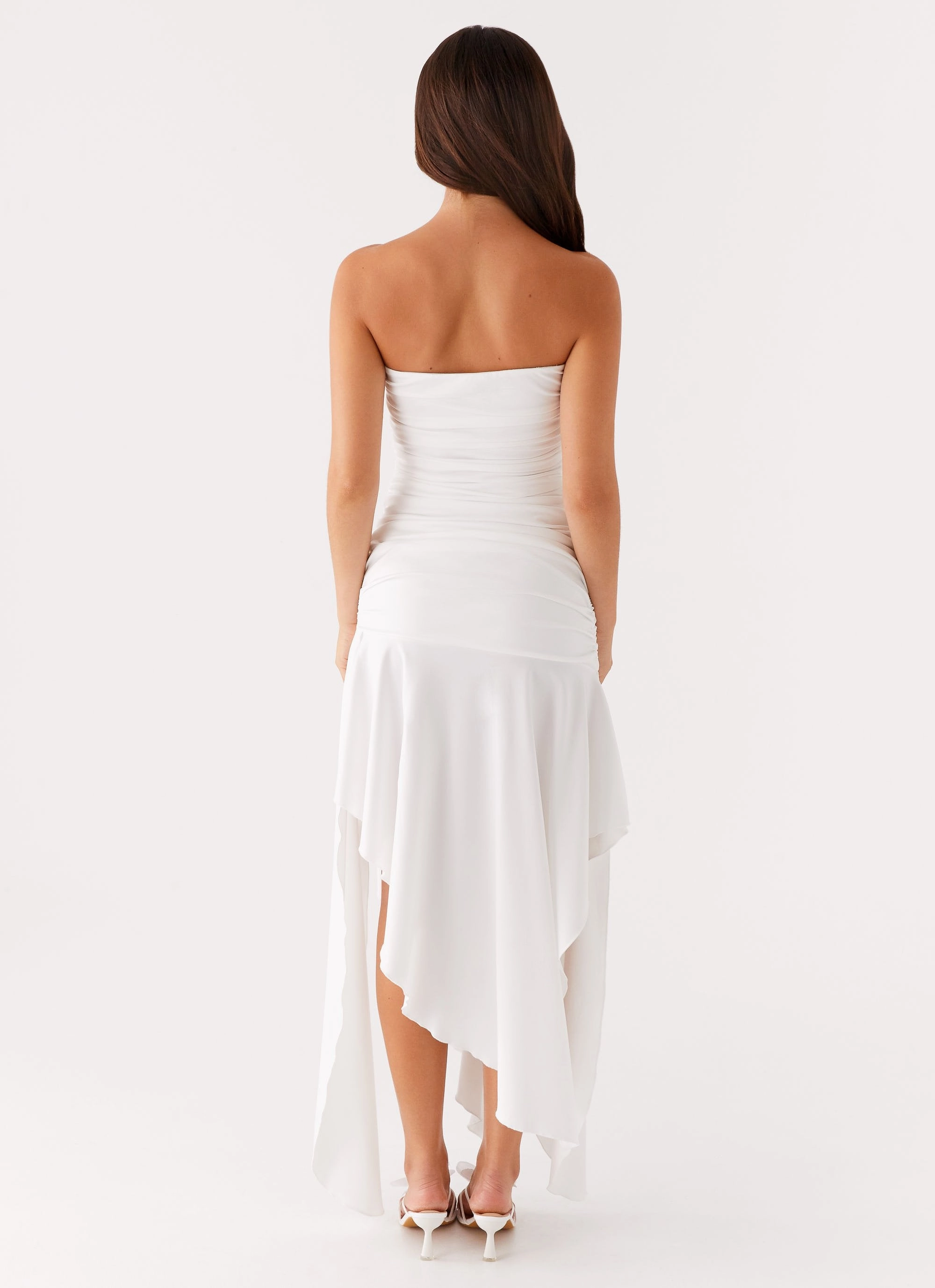 Street Style Ora Strapless Maxi Dress - White