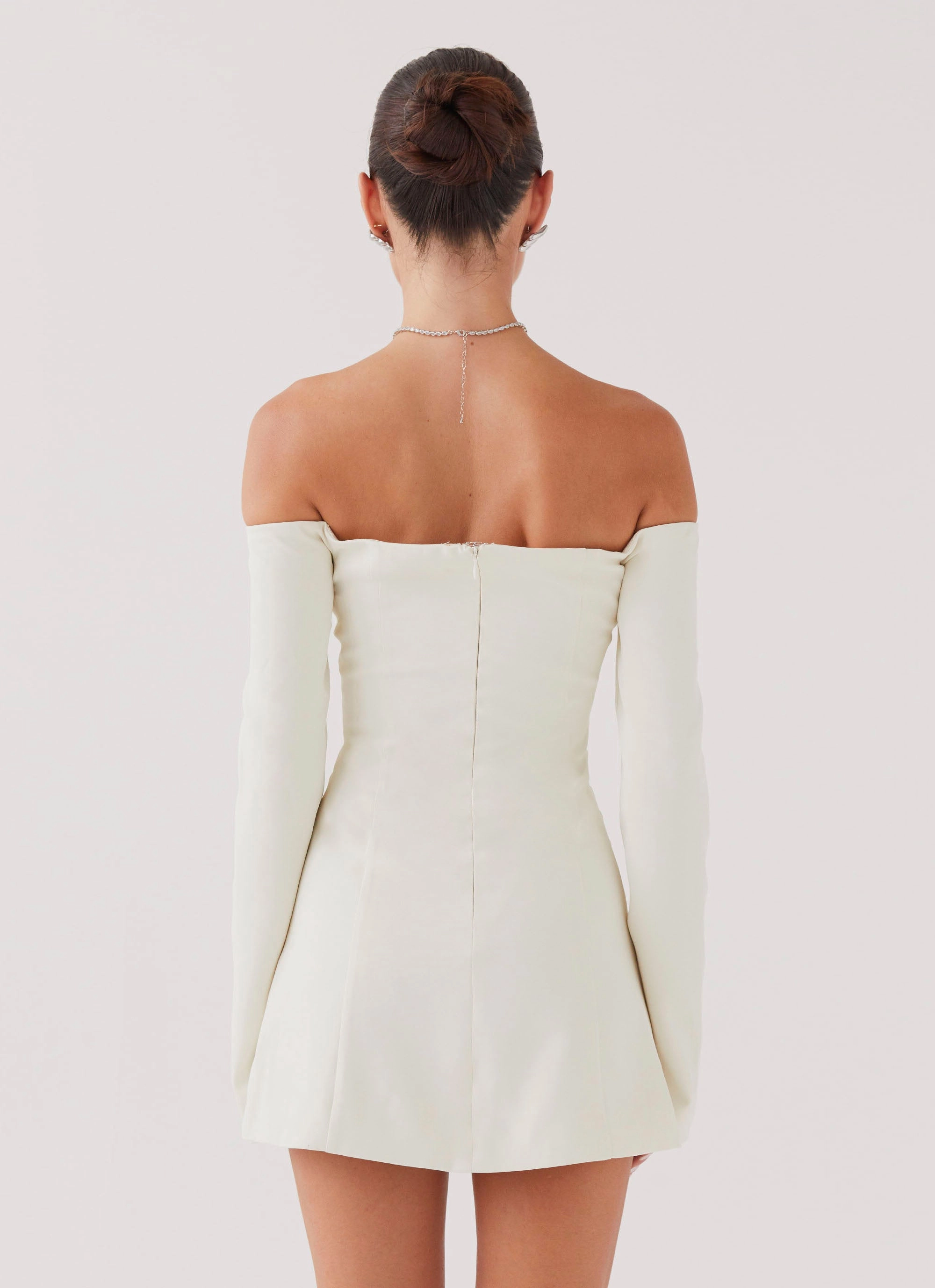 Petite friendly Dominique Blazer Mini Dress - Ivory