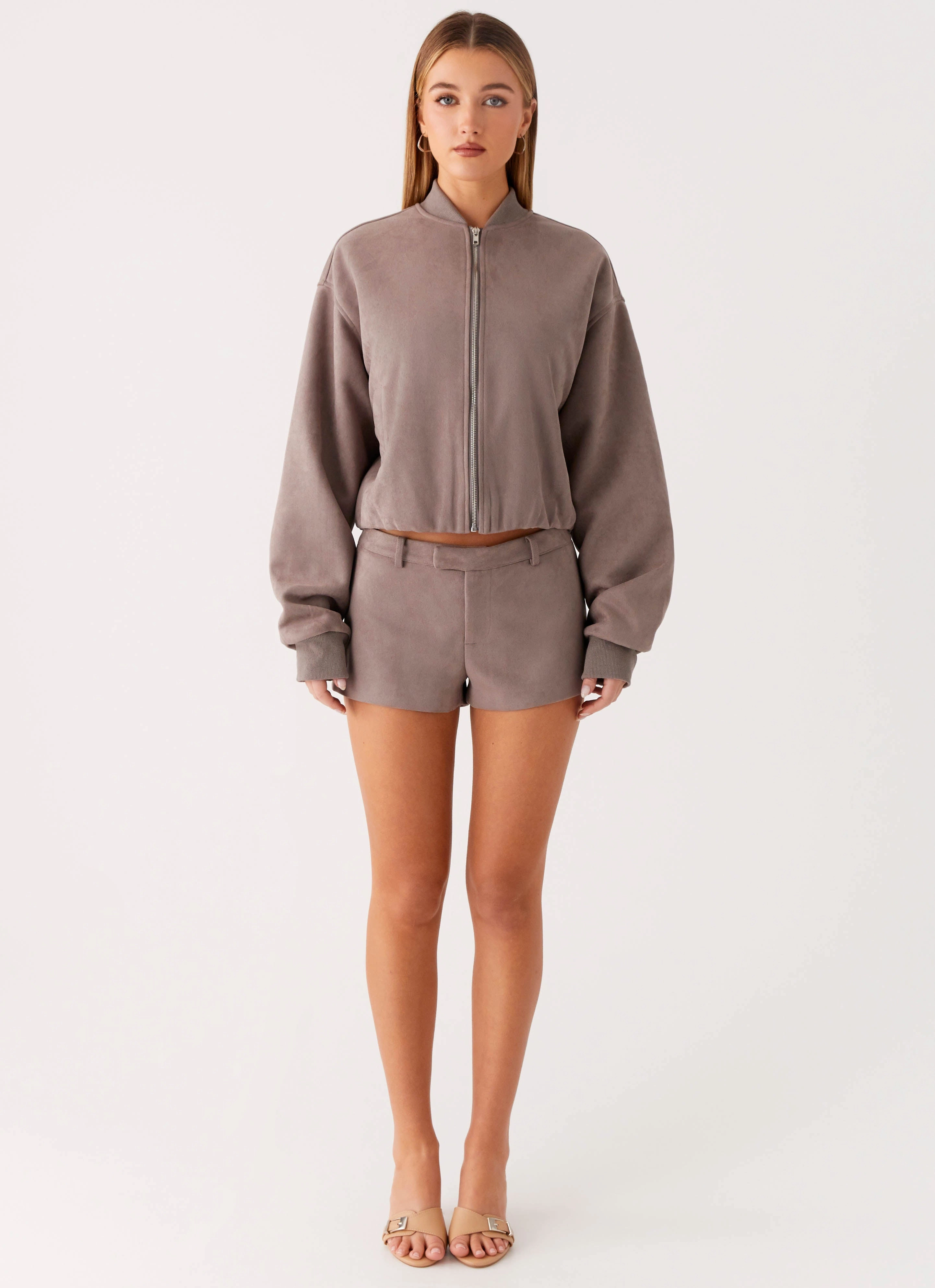 Thats Chill Mini Shorts - Brown Heat Guard