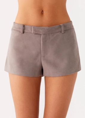 Smooth Comfort Thats Chill Mini Shorts - Brown Thats Chill Mini Shorts - Brown Magnetic Closures