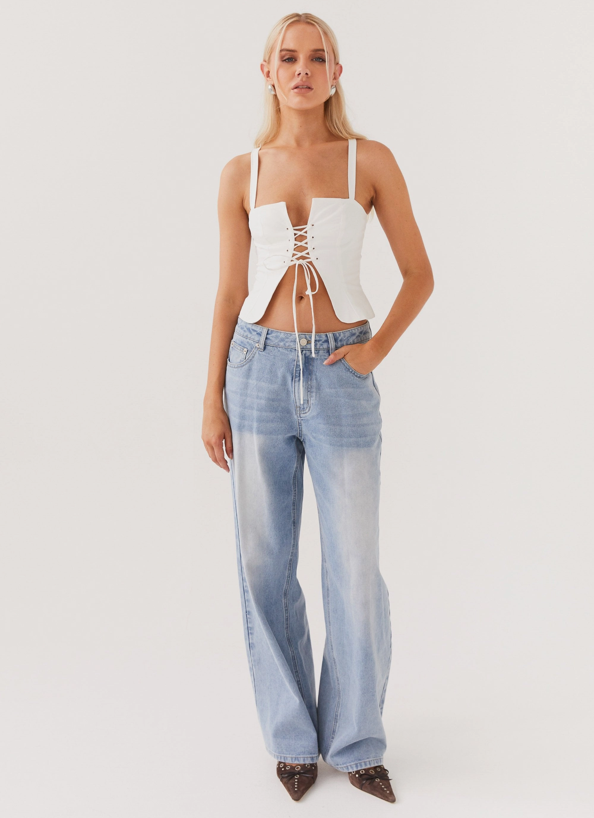 Hopeful Hearts Bustier Top - White UV Protective Layer