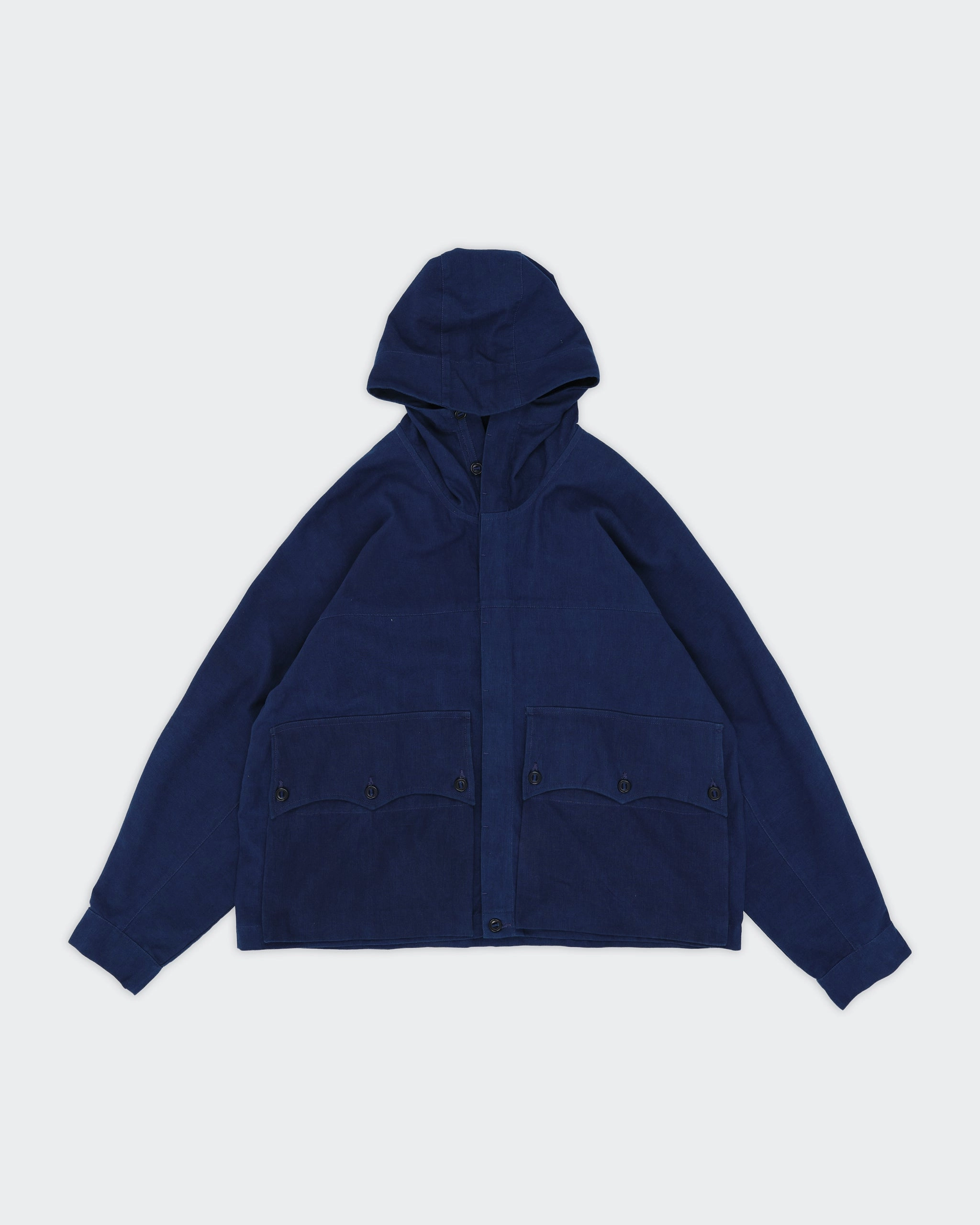 High Collar Design Ribbed Trim Research Jacket - R.T.S. CO-64