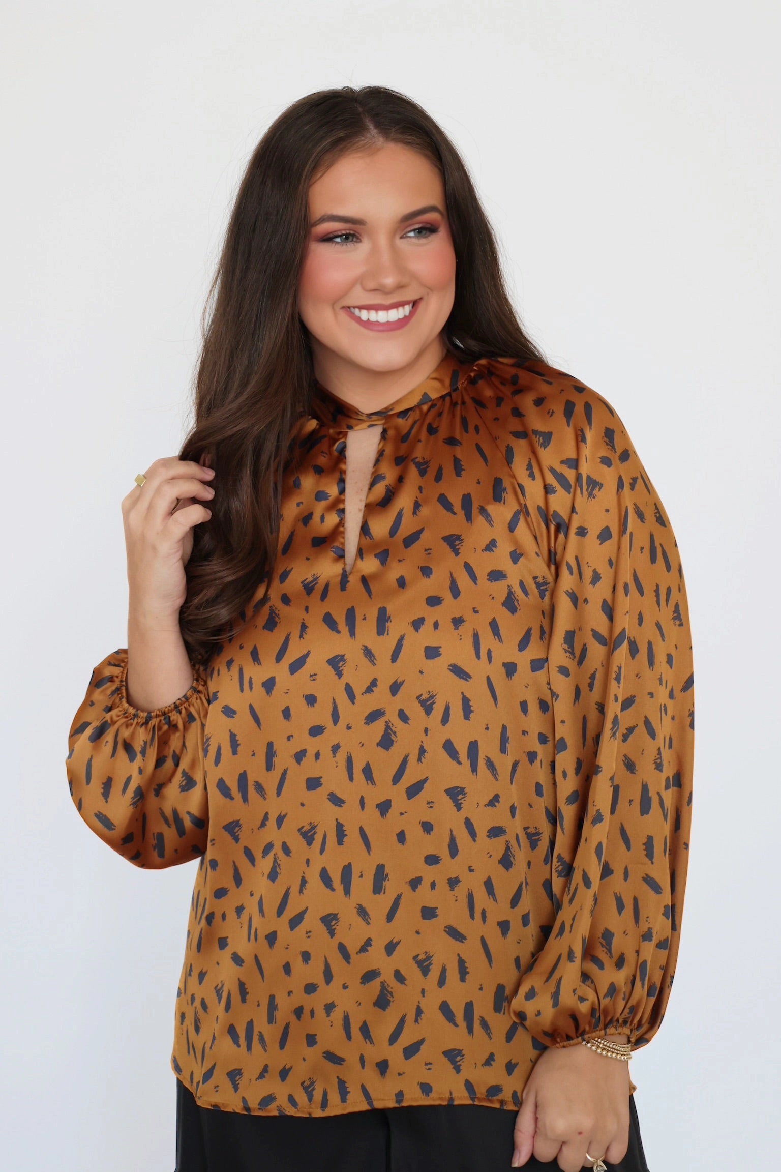 Courtney Blouse(FINAL SALE) Circular Knit Technique