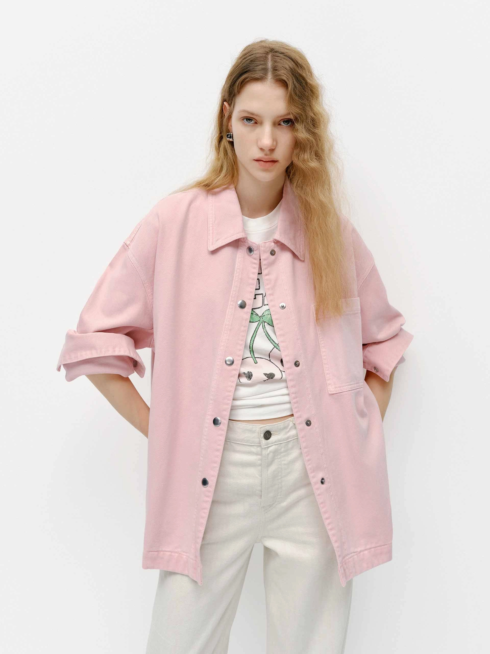 Snap Button Cotton Jacket