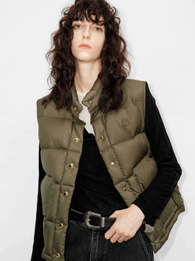 Snap Button Puffer Vest Snap Button Puffer Vest