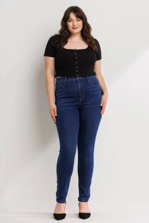 SneakPeek - High Rise Plus Ankle Skinny Denim Jegging