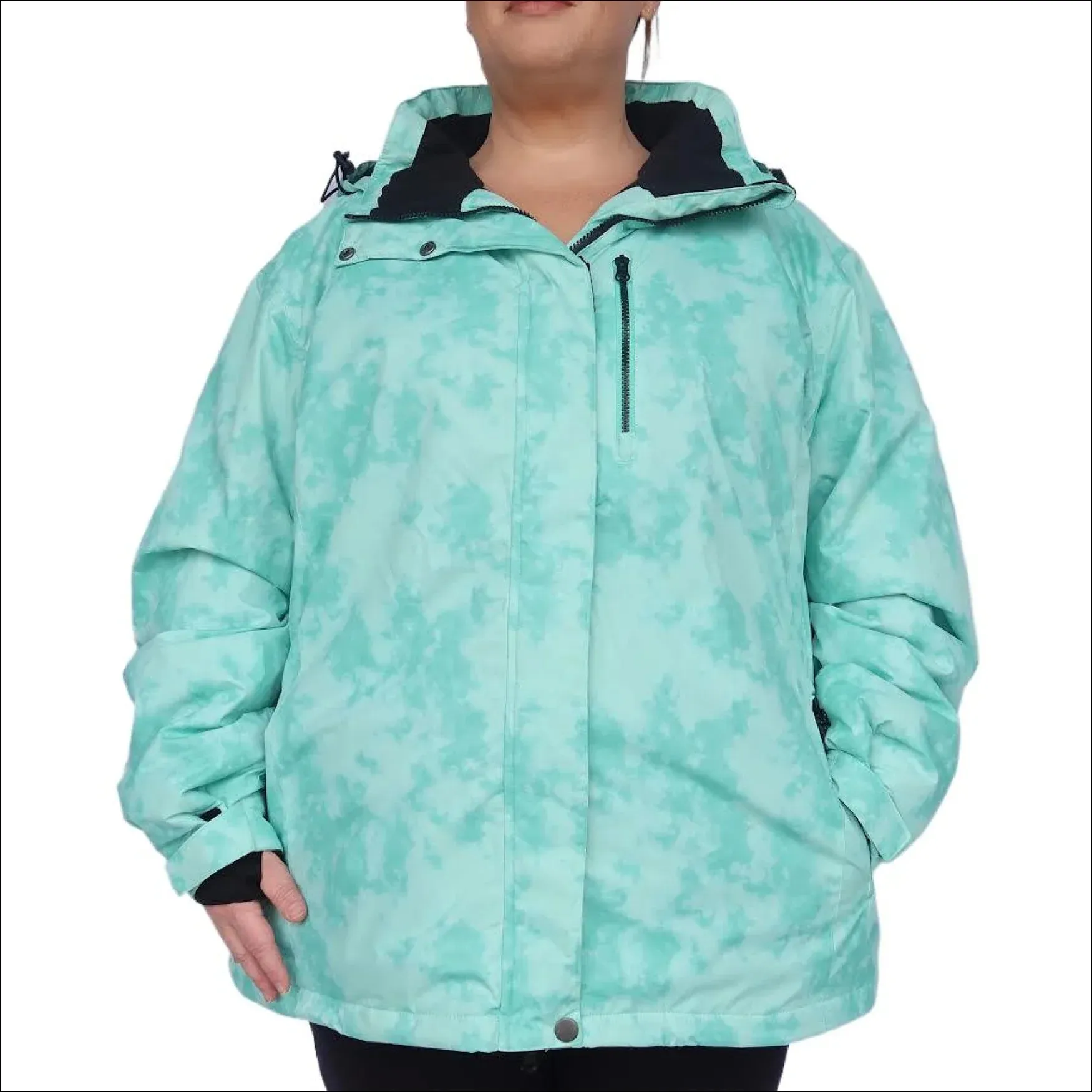 Snow Country Outerwear Women’s Plus Size Bevel Insulated Winter Snow Ski Jacket 1X-6X