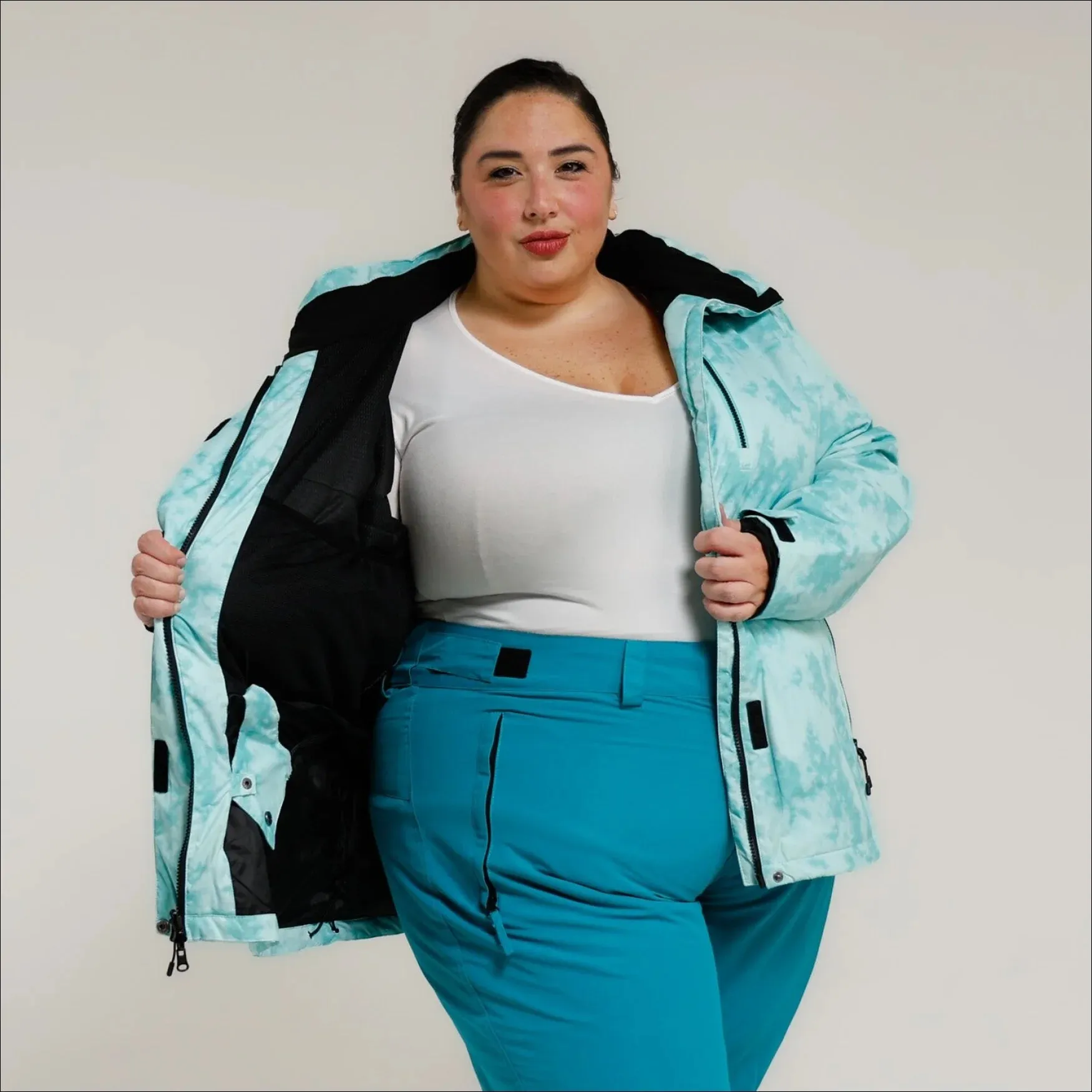 Snow Country Outerwear Women’s Plus Size Bevel Insulated Winter Snow Ski Jacket 1X-6X