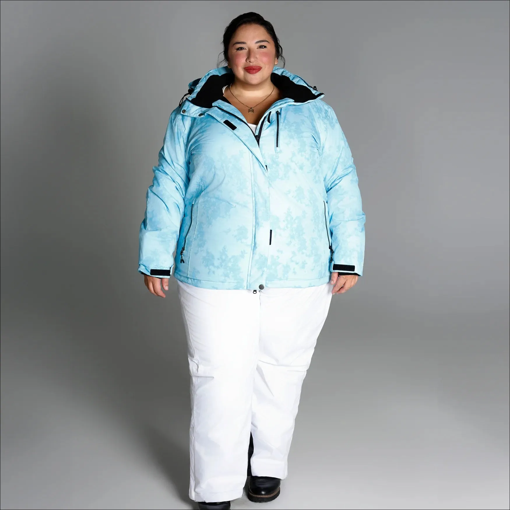 Snow Country Outerwear Women’s Plus Size Bevel Insulated Winter Snow Ski Jacket 1X-6X