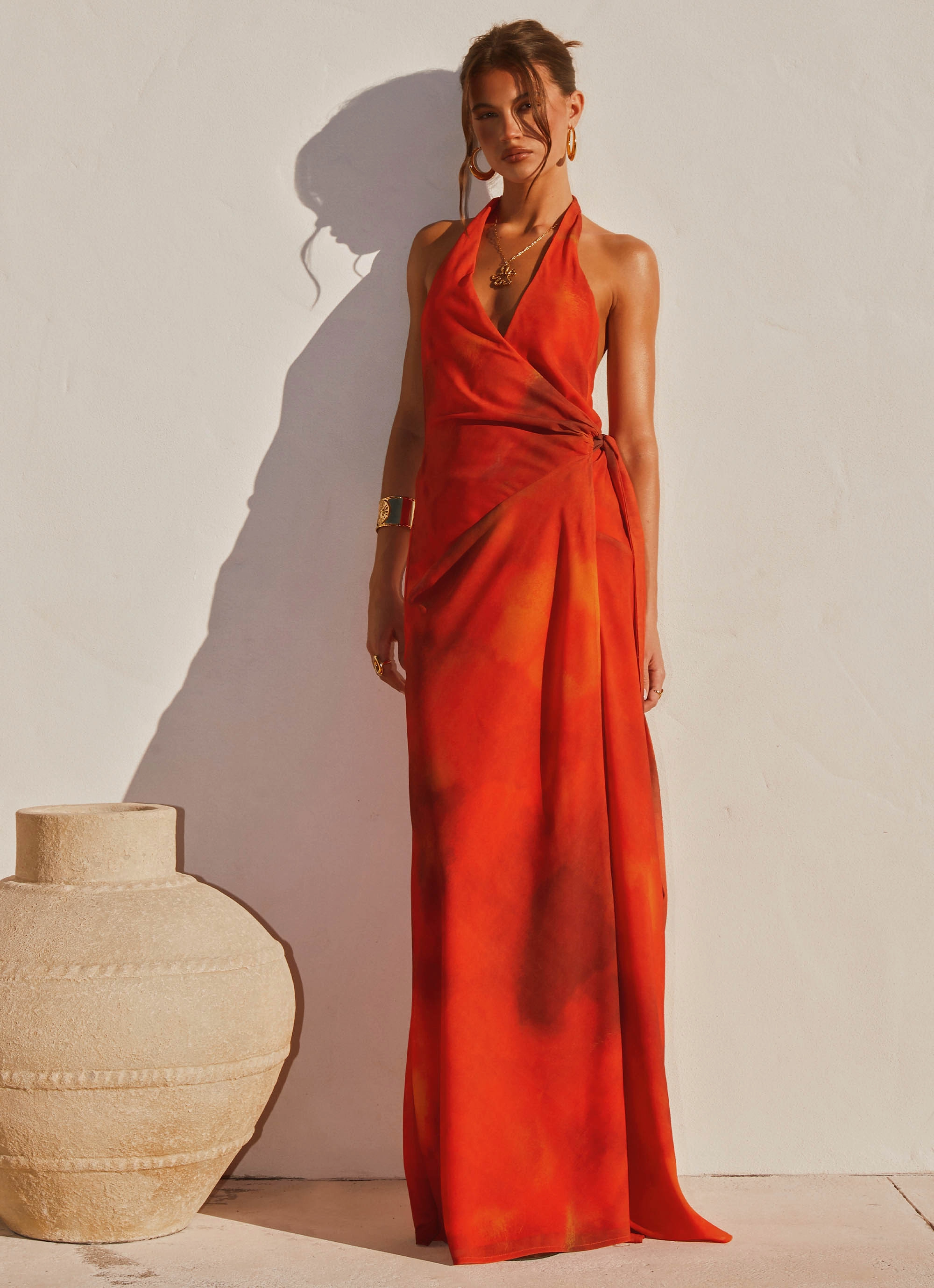 Soft Structure Urban Ready So Chic Maxi Dress - Scarlet Blur