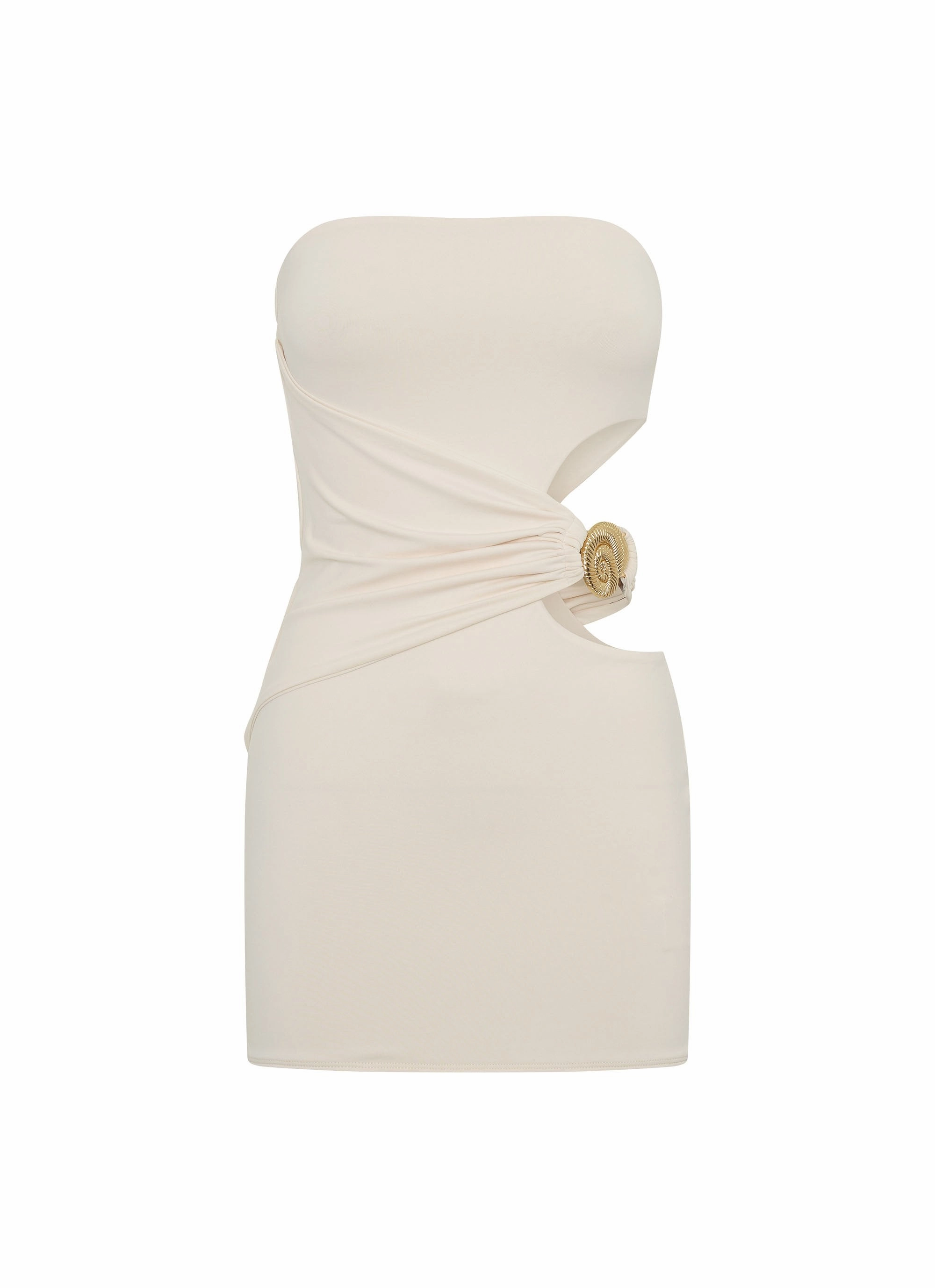 So Iconic Mini Dress - Ivory Soft And Comfortable Warm Palette