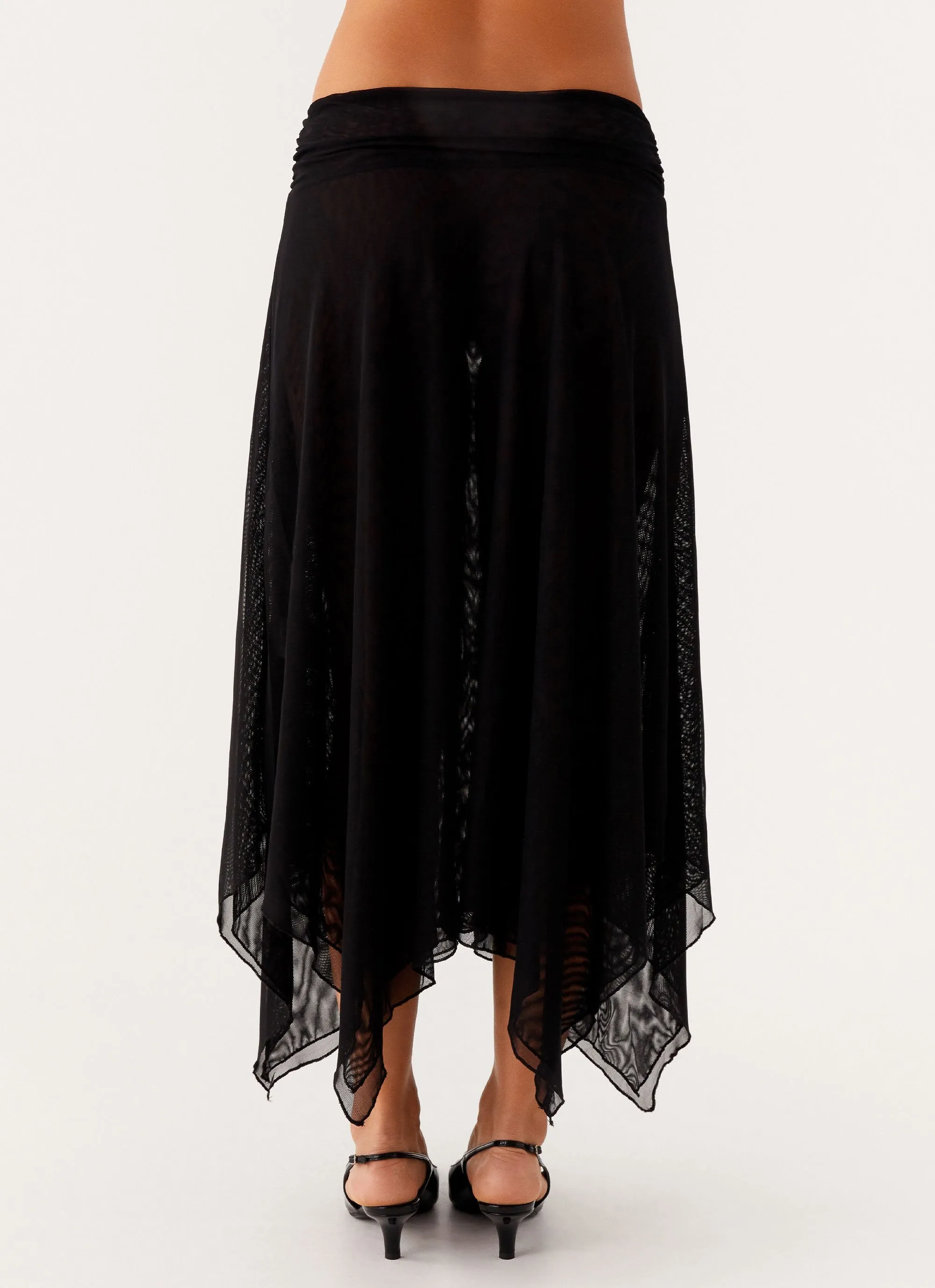 Simple Styling Arwen Midi Skirt - Black