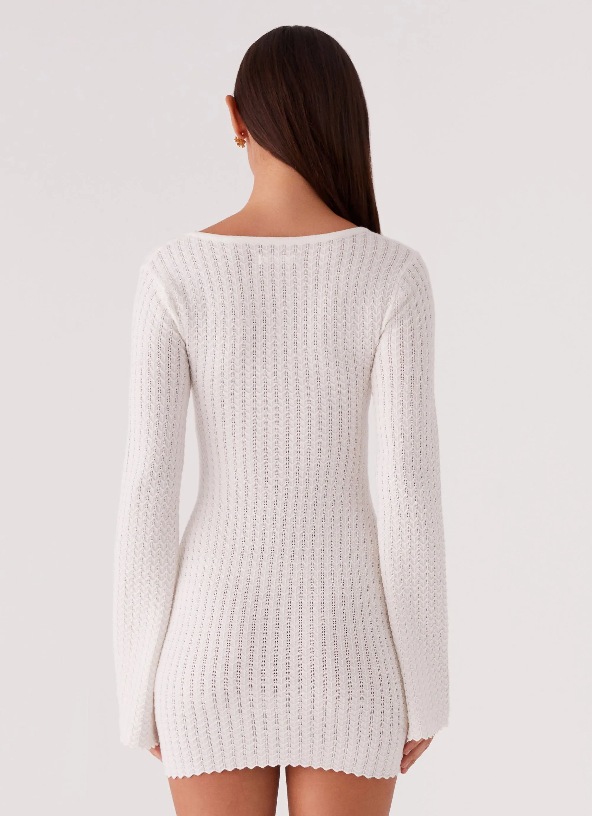 On-The-Go Style Lavelle Knit Mini Dress - Ivory