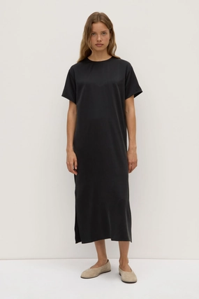 Soft and Relaxed Ena Silk Tee Dress Ena Silk Tee Dress Event Perfect Classic Movement
