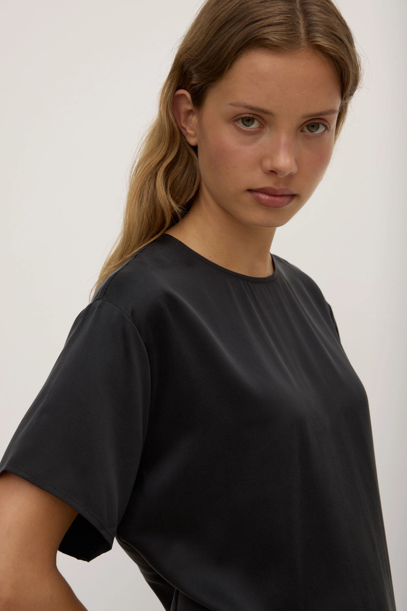 Ena Silk Tee Dress Must Have