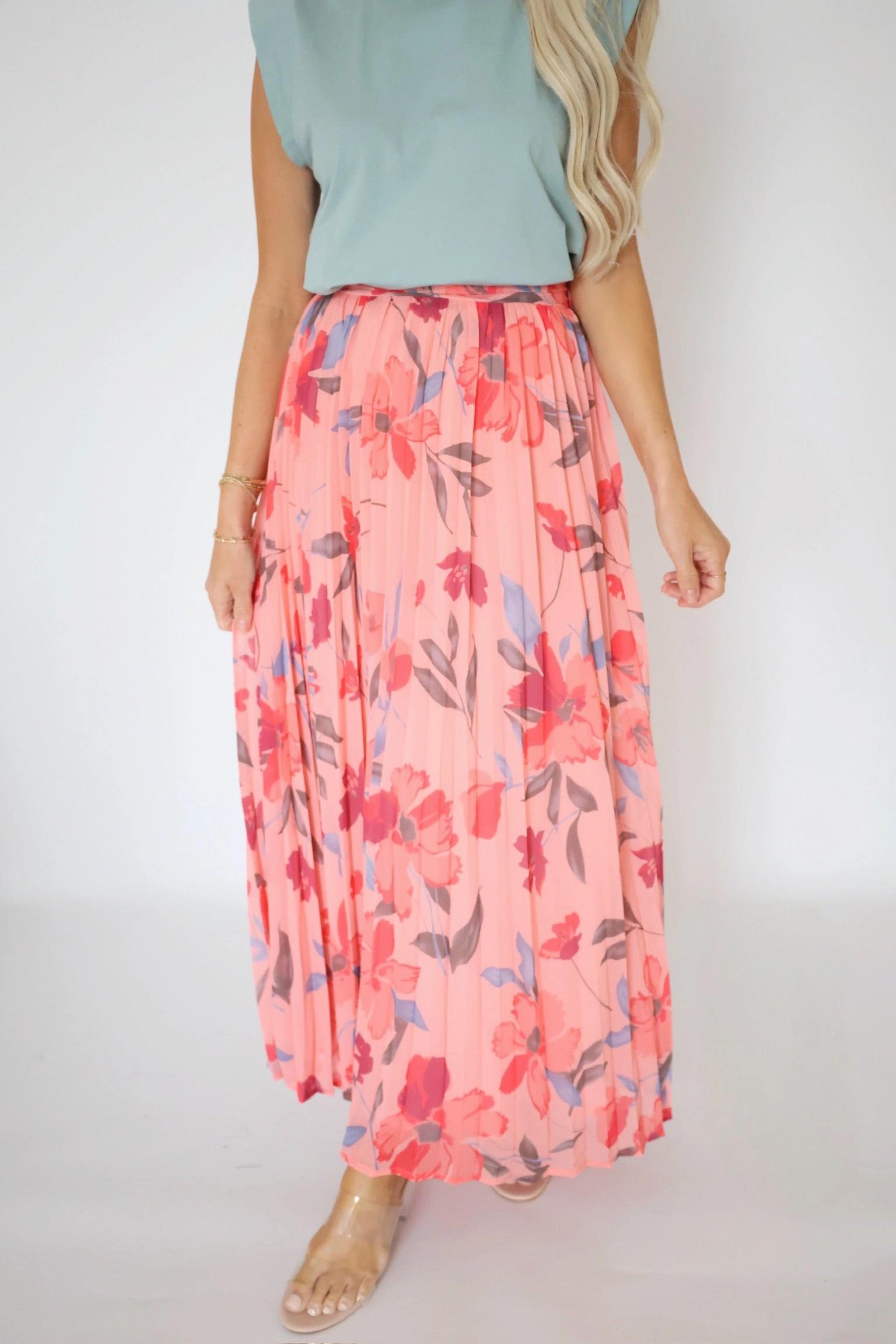 Water resistant coating Stretch Comfort May Flower Skirt (FINAL SALE)