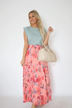 Soft Cotton Blend May Flower Skirt (FINAL SALE) High Collar Protection Design Versatile Shirt May Flower Skirt (FINAL SALE)