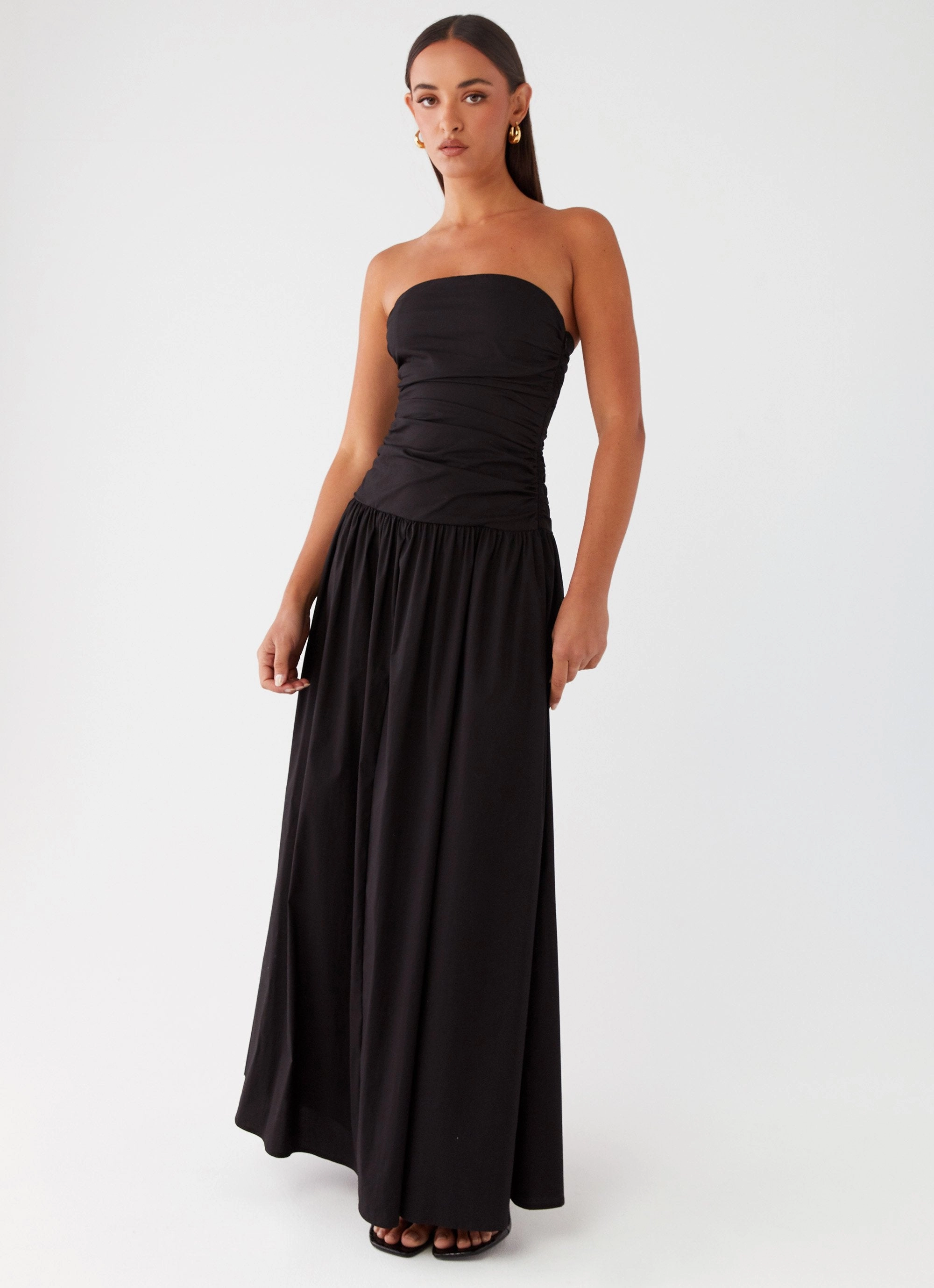 Evening Ready Carmel Maxi Dress - Black