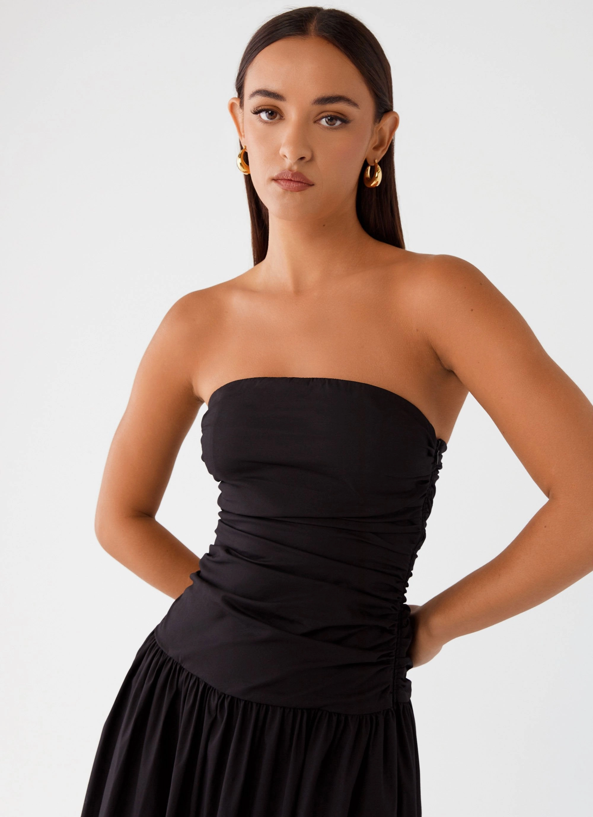 Carmel Maxi Dress - Black Playful Twist