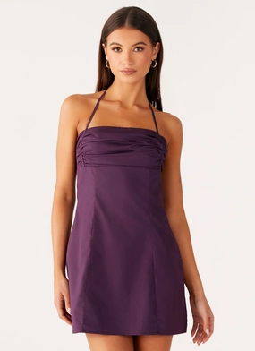 Tie-dye Sonique Mini Dress - Plum