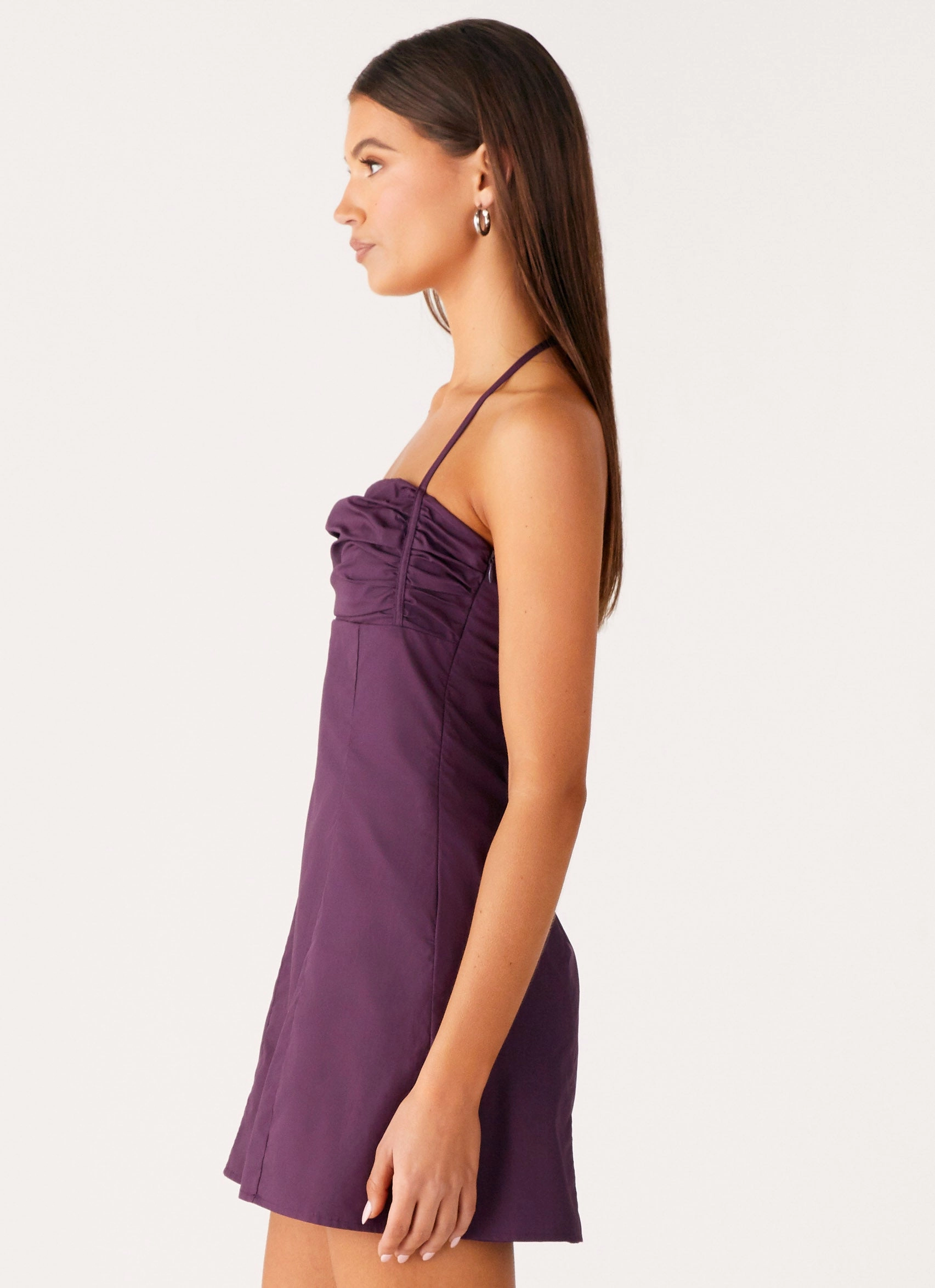 Sonique Mini Dress - Plum QuickReleaseClasp Luxe Mood