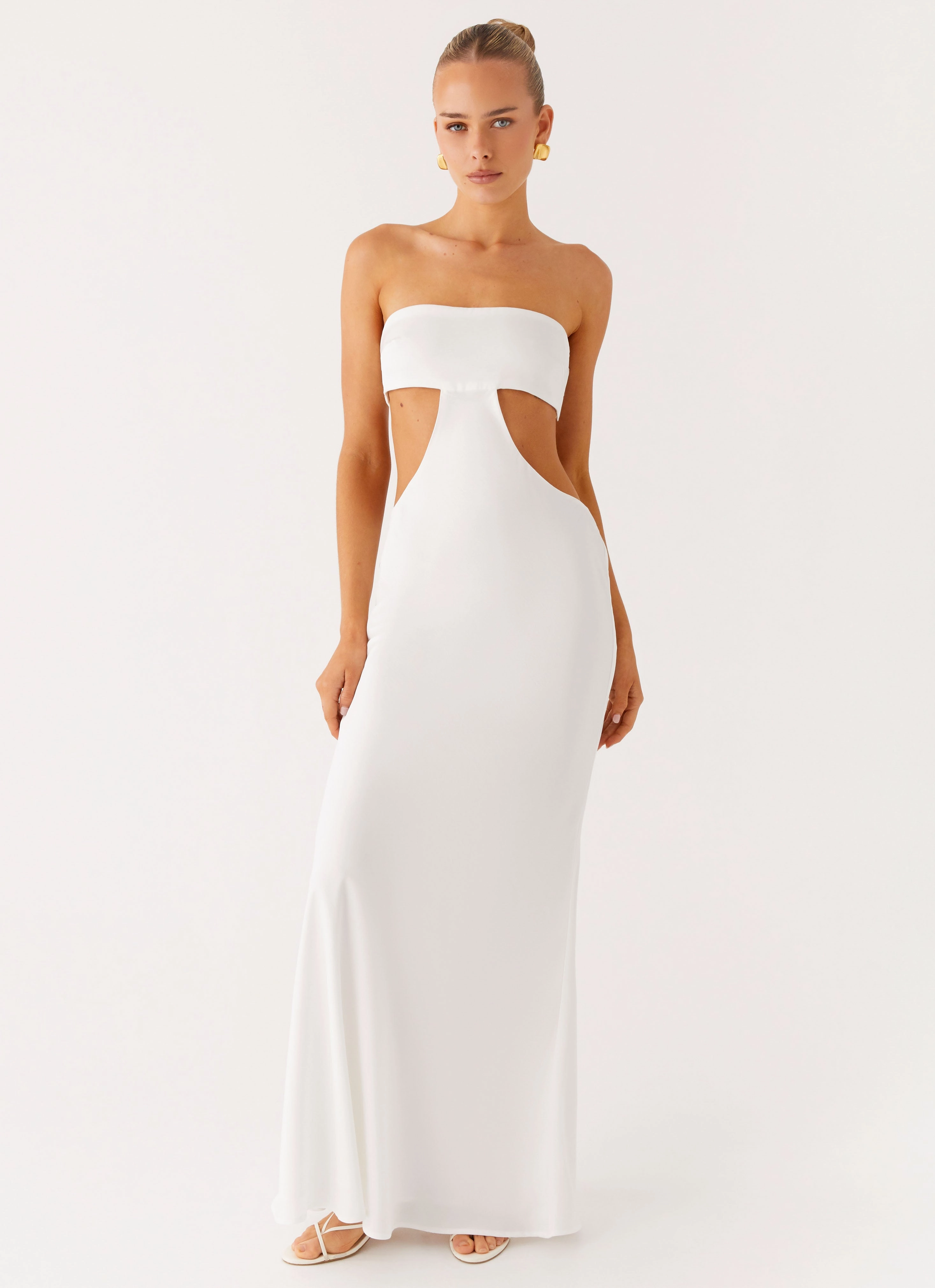 Kiss Me Cut Out Maxi - Ivory Stream Cut