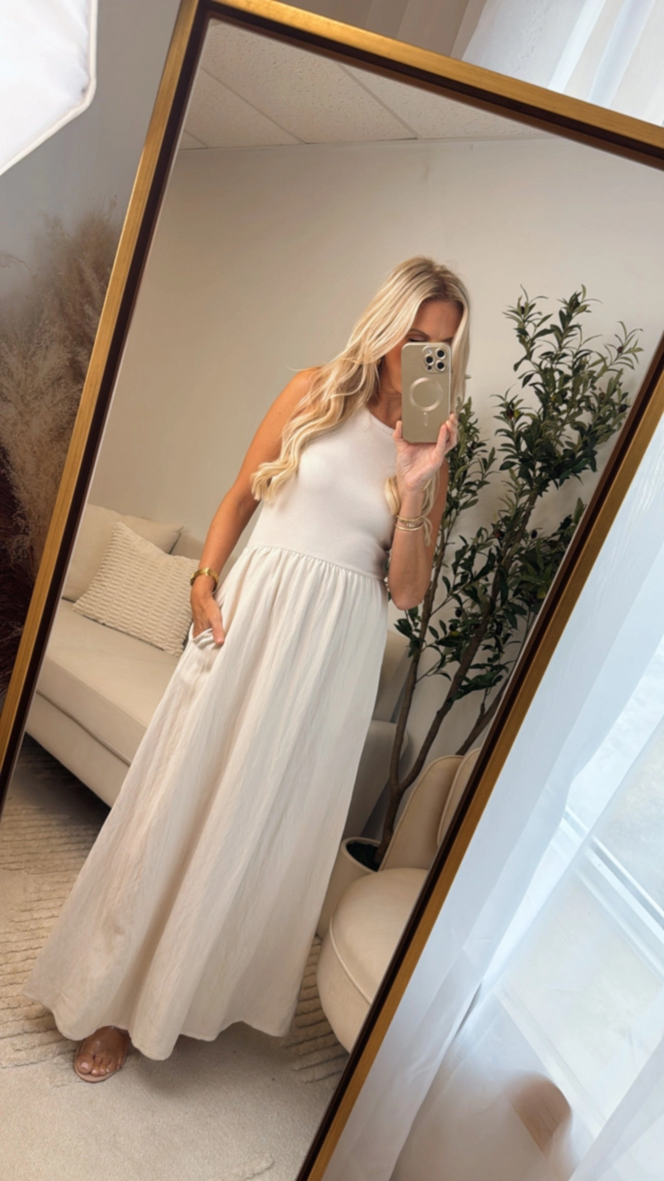 Cooling Technology preshrunk Charlotte Midi Dress