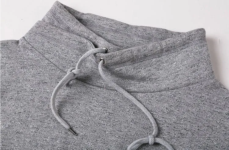 Solid Color Men's Sweatshirt With Long Sleeve