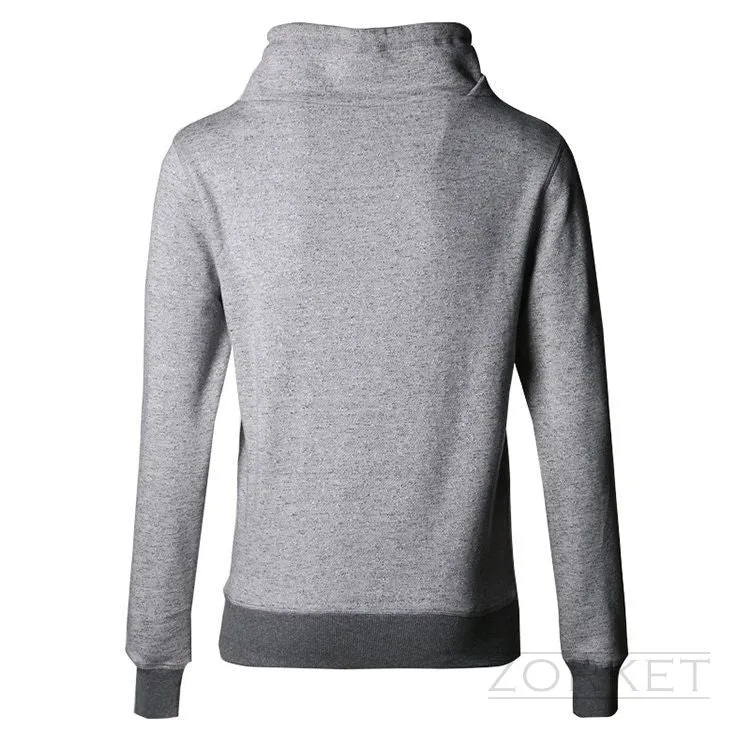 Solid Color Men's Sweatshirt With Long Sleeve