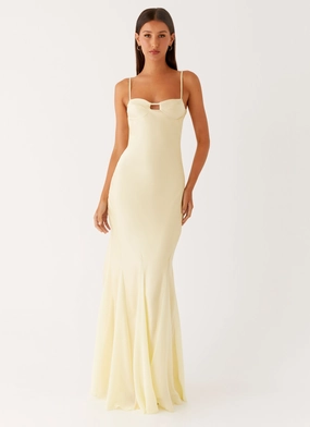 Layered Texture Ravello Maxi Dress - Sunny Yellow