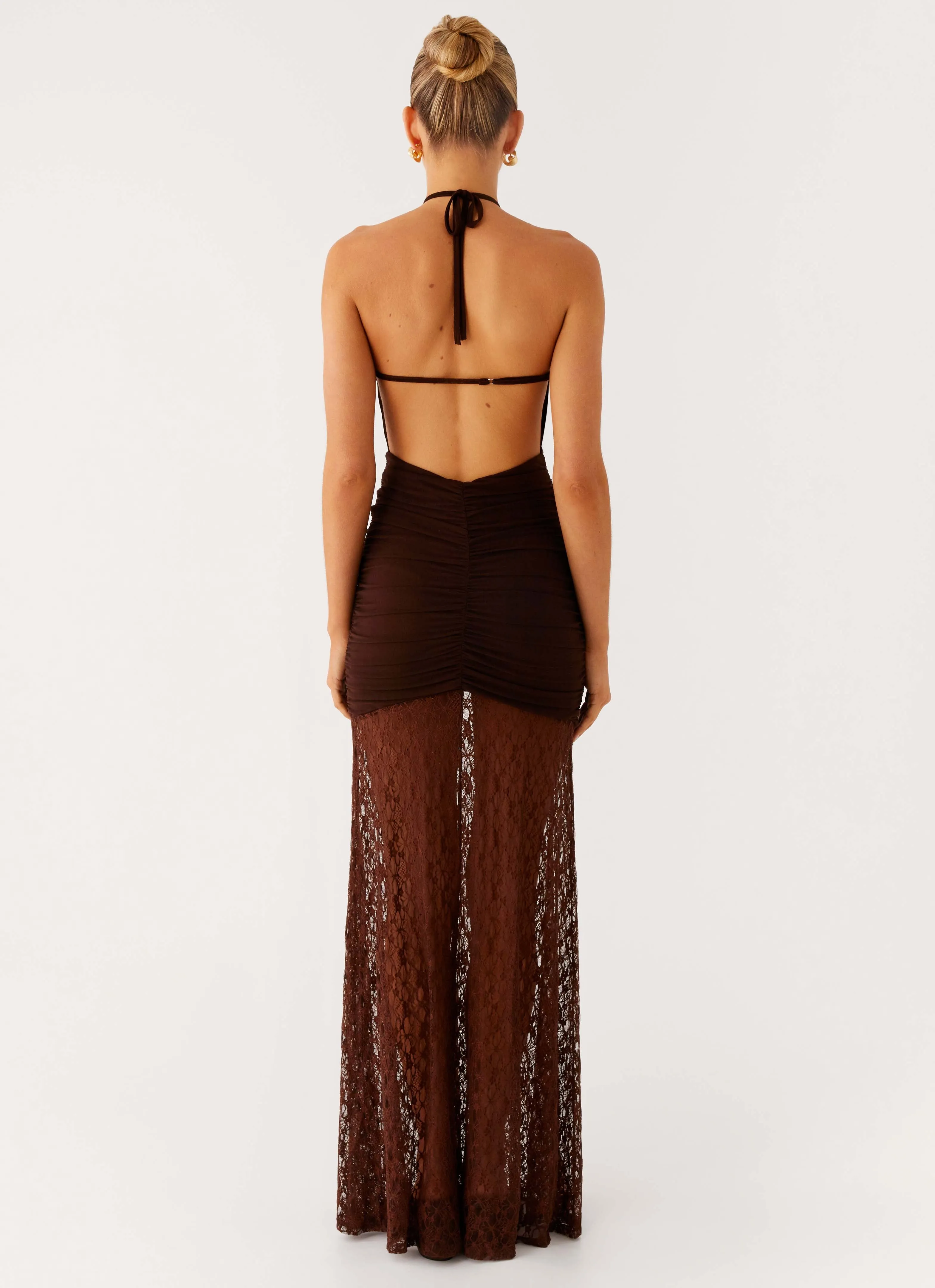 Somber Maxi Dress - Chocolate Abrasion resistant Breathable Underarm Vents