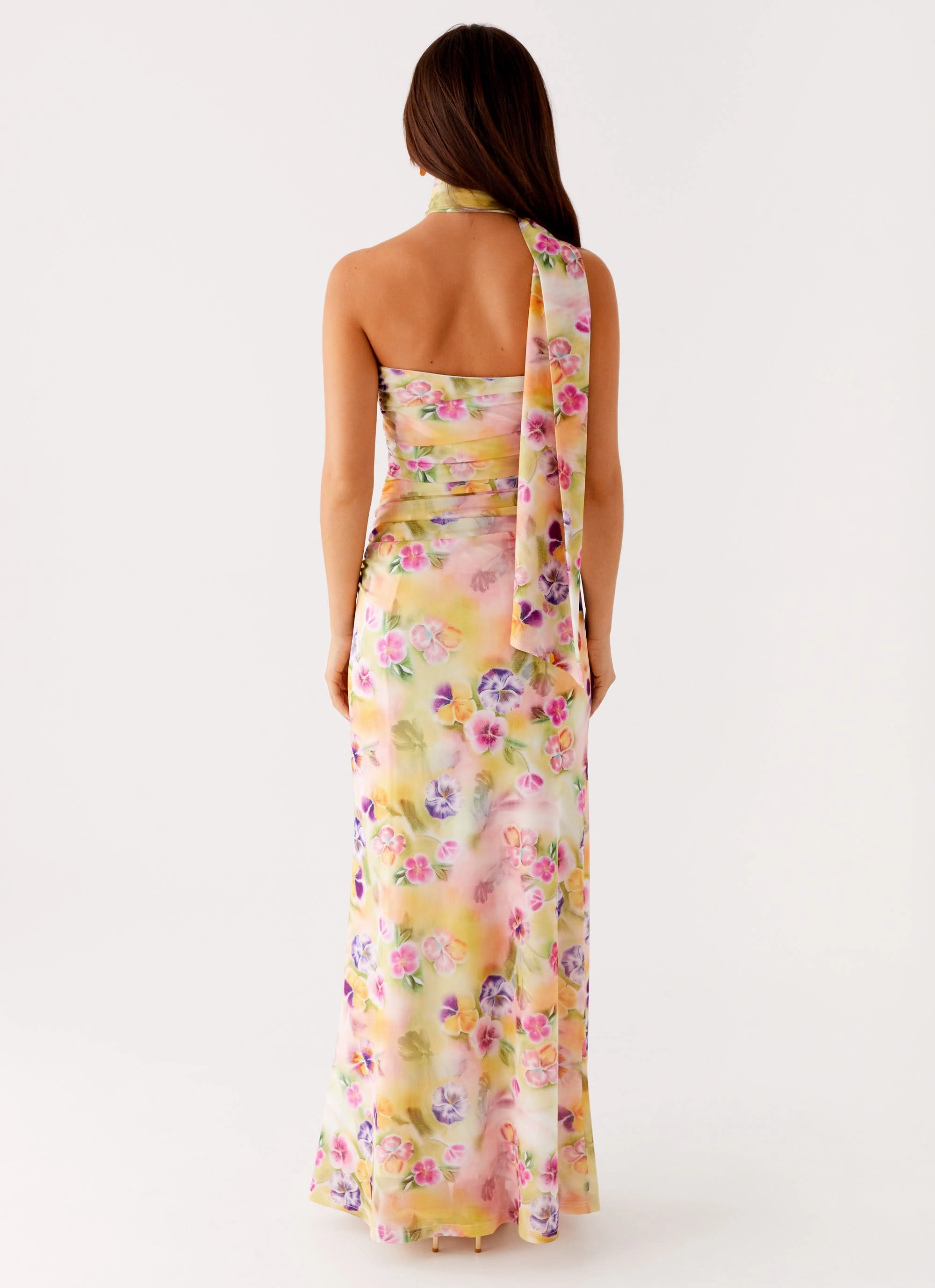 Songbird Maxi Dress - Sunburst Floral Smart Waistband Fit