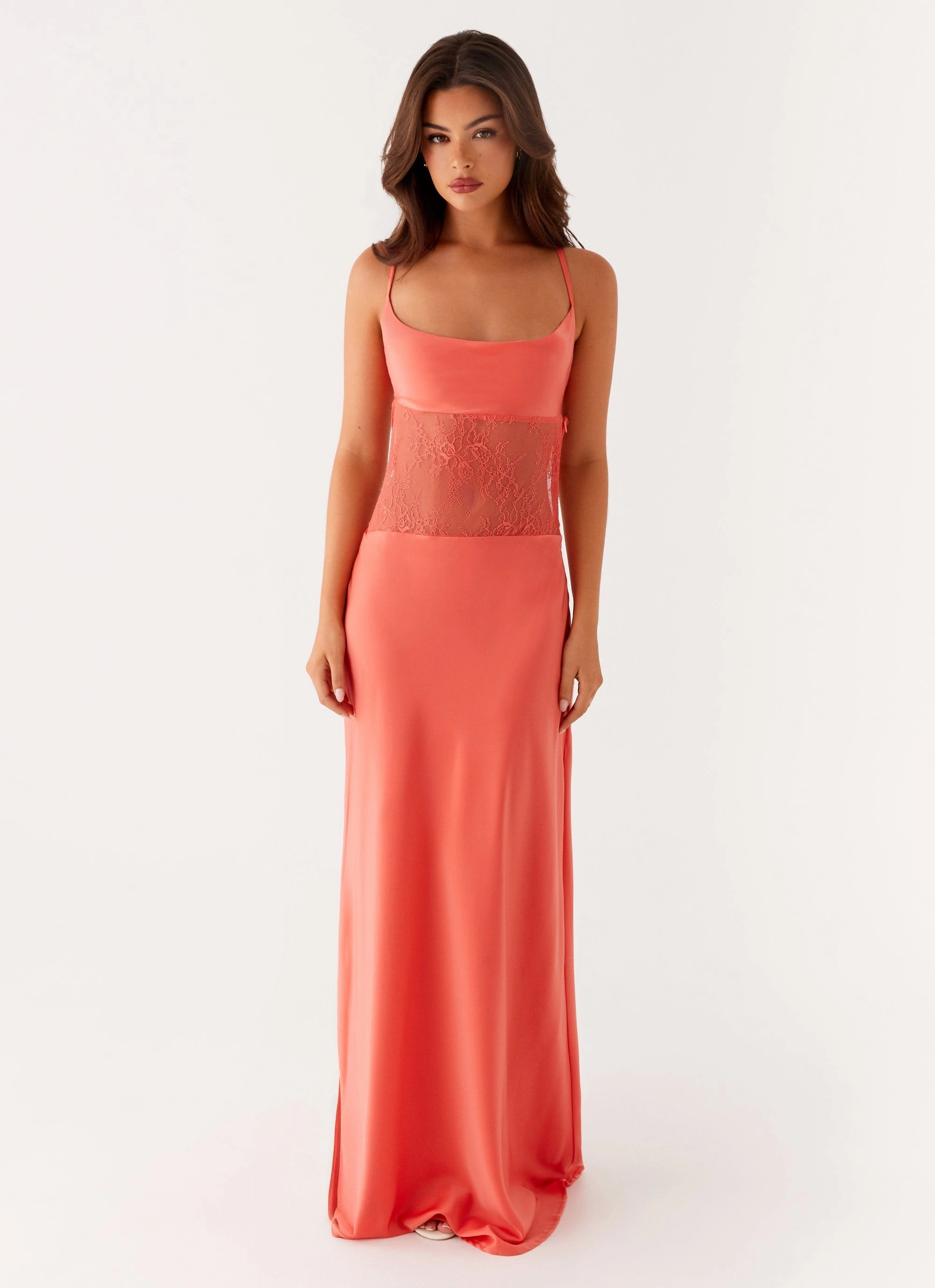 Coffee Break Shae Maxi Dress - Tangerine