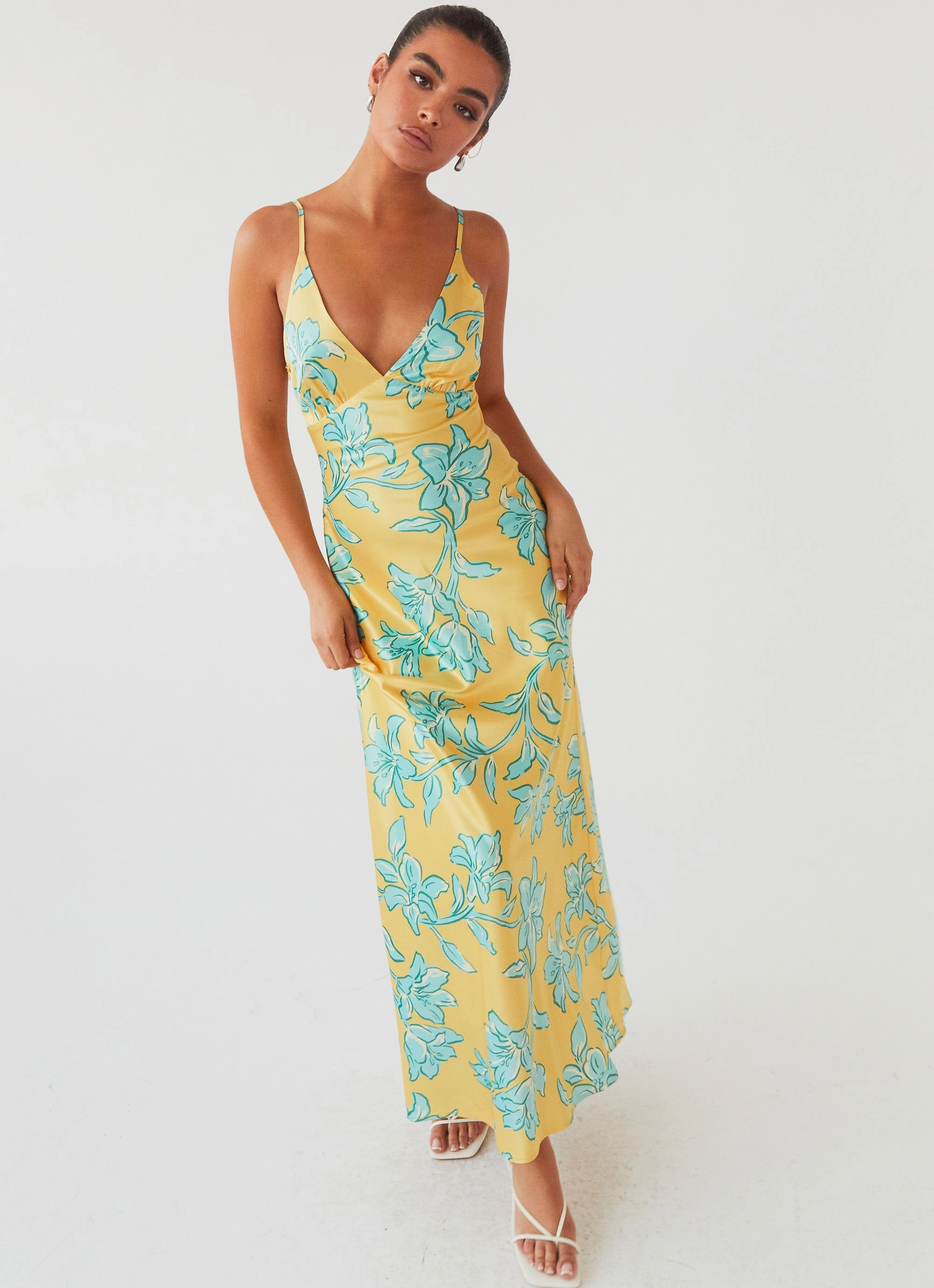 Live Soft Sorrento Sun Maxi Dress - Golden Bloom