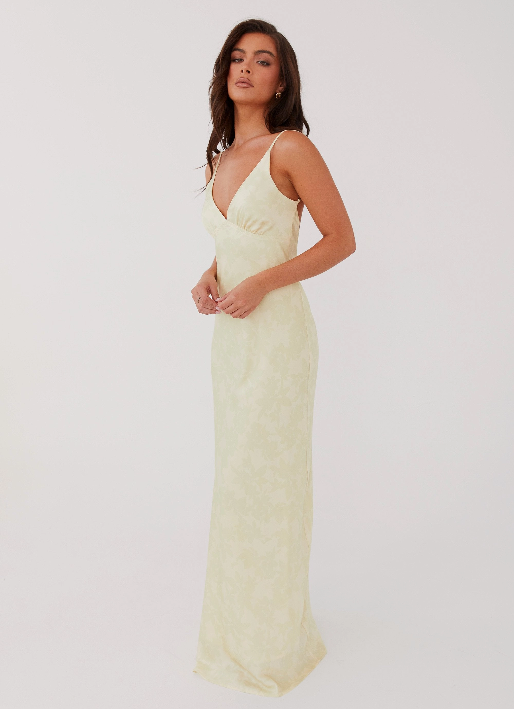 Sorrento Sun Maxi Dress - Yellow Floral Floral Pattern Urban Aesthetic